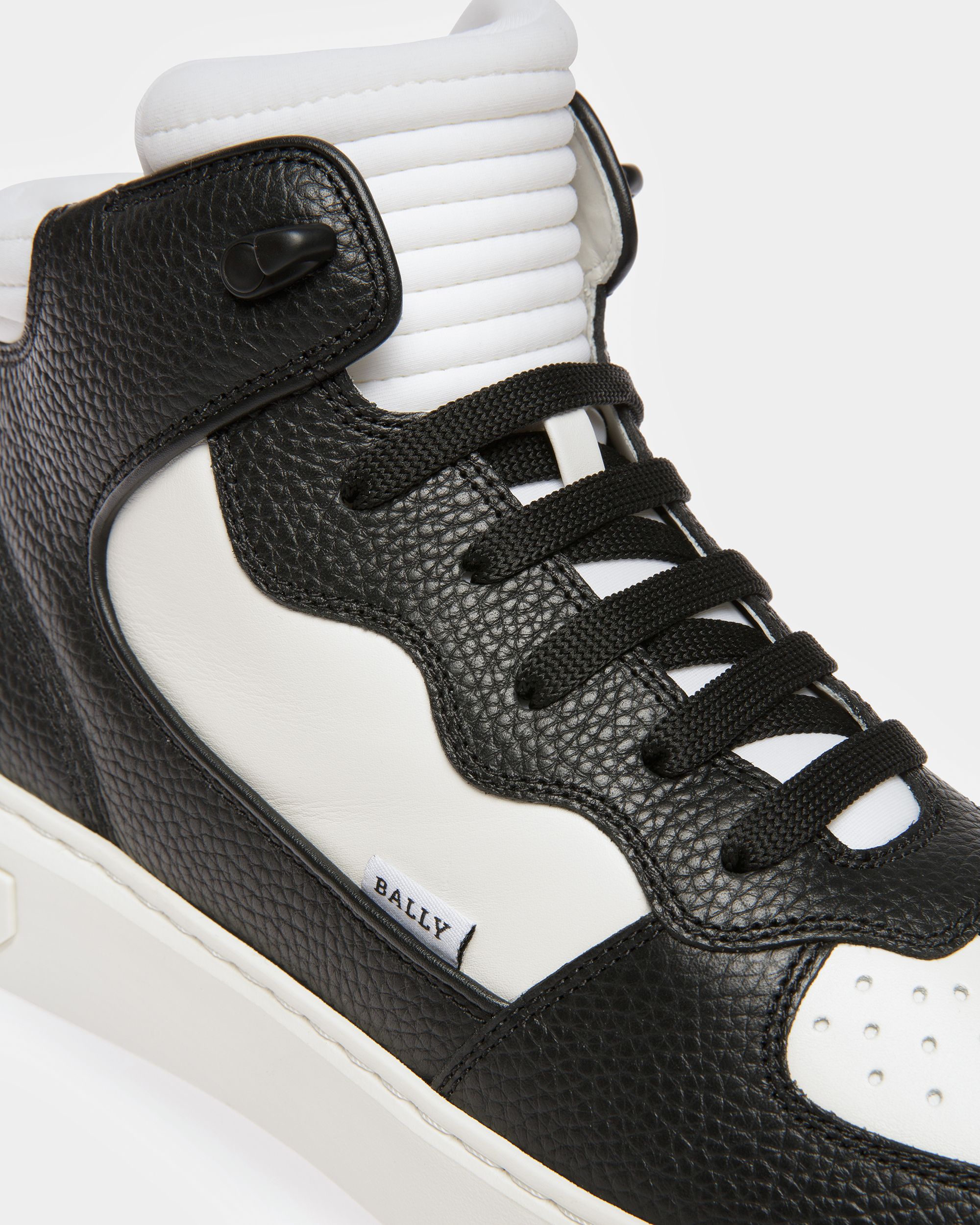 Martyn Sneaker Aus Leder Und Stoff In Schwarz Und Weiß - Herren - Bally - 06