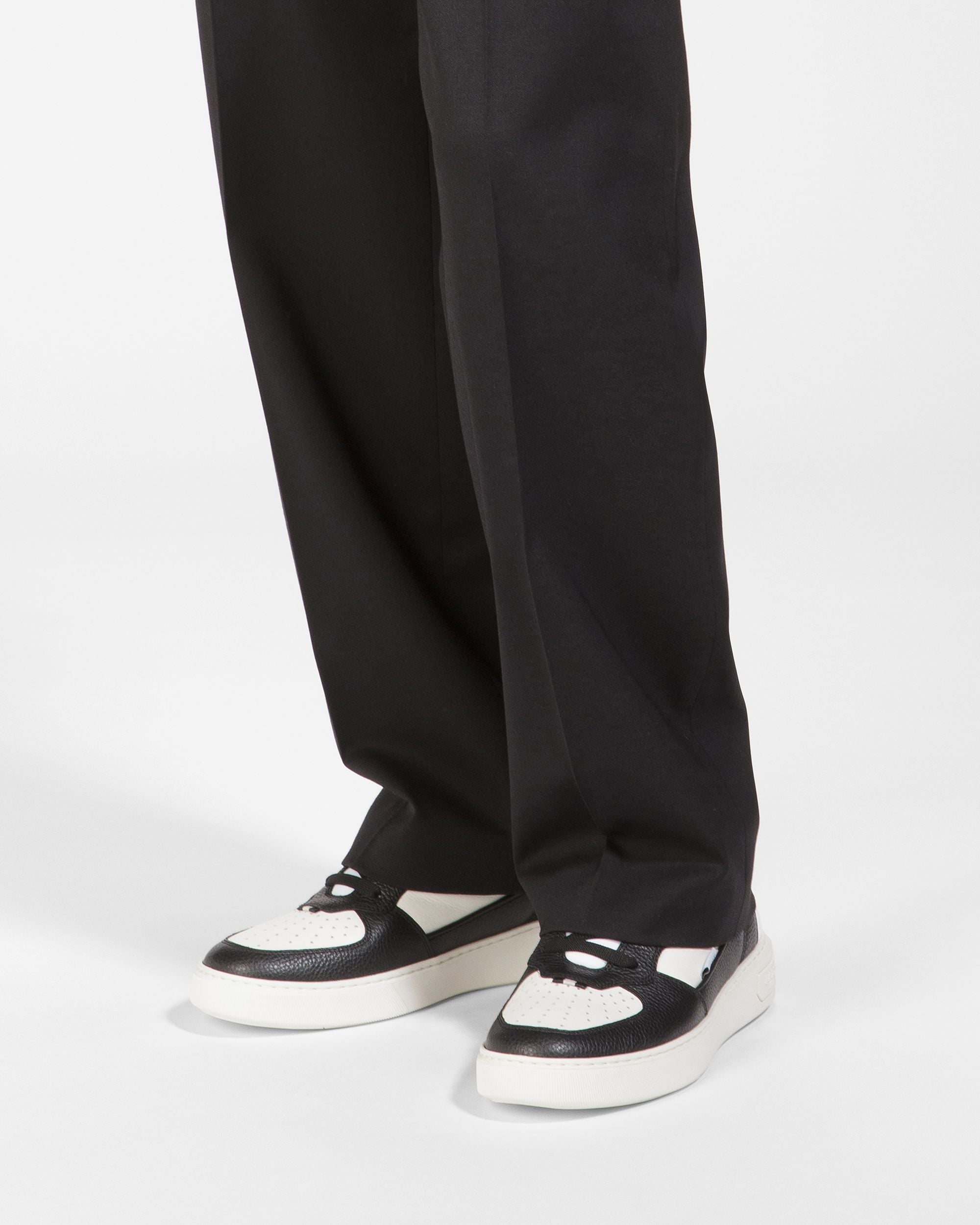 Martyn Sneaker Aus Leder Und Stoff In Schwarz Und Weiß - Herren - Bally - 07