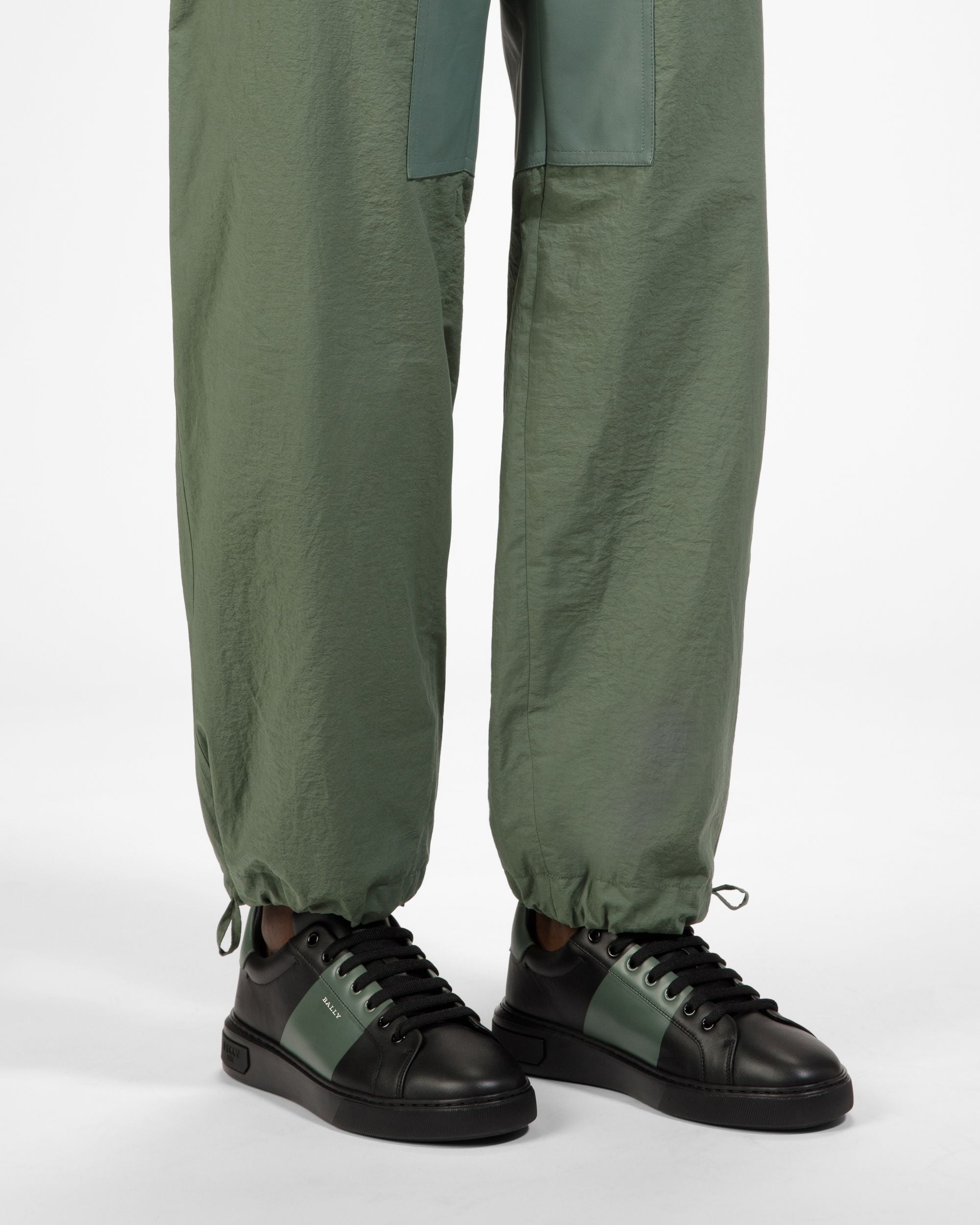 Mitty Leder-Sneaker In Schwarz Und Grün - Herren - Bally - 03