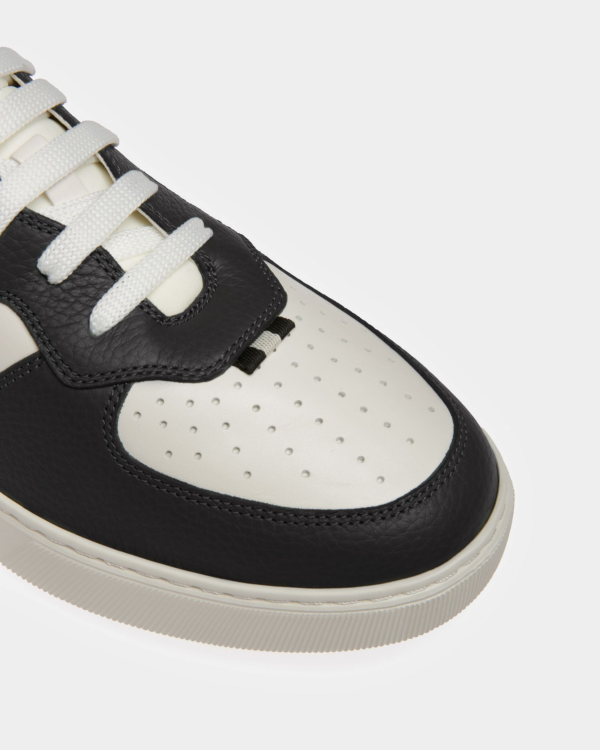 Mark Sneaker Aus Leder Und Stoff In Schwarz Und Weiß - Herren - Bally - 06