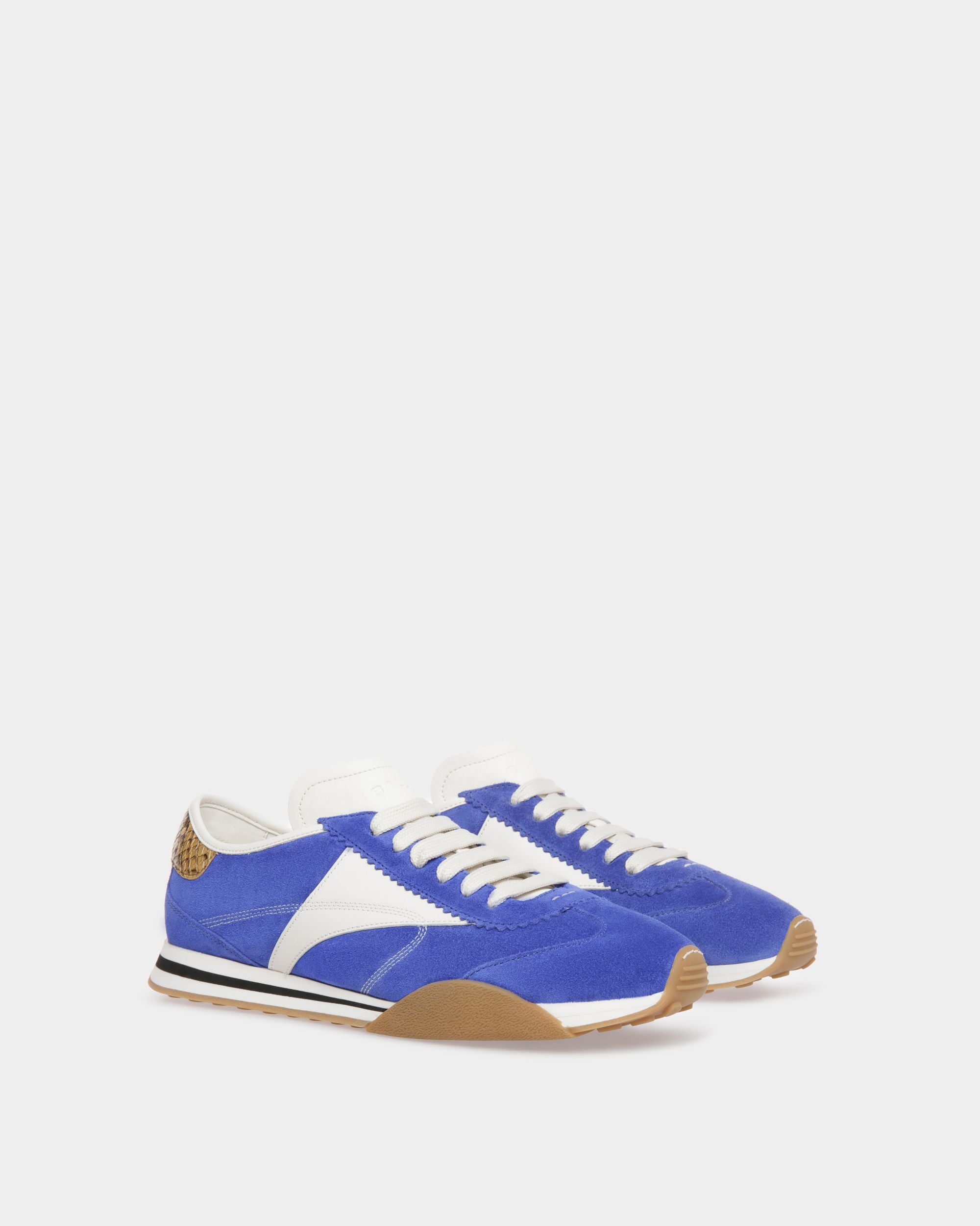 Sussex Sneaker Aus Leder Und Stoff In Grün Und Weiß - Herren - Bally - 02