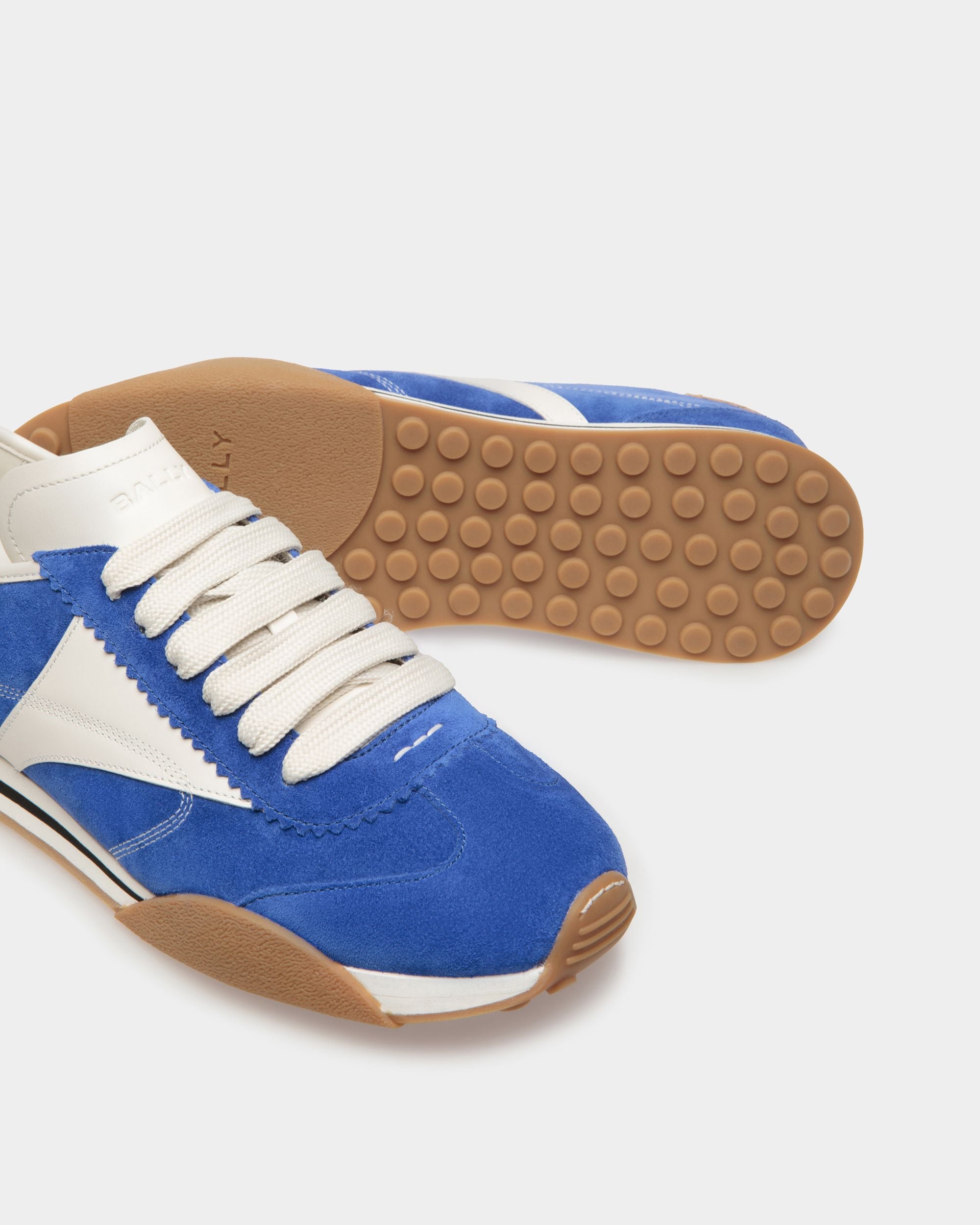 Sussex Sneaker Aus Leder Und Stoff In Grün Und Weiß - Herren - Bally - 04