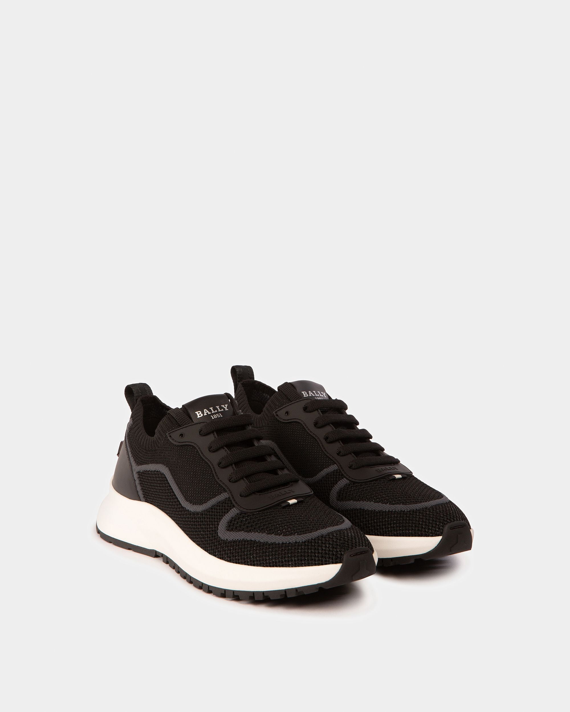 Davyn Sneaker Aus Mesh Und Leder In Schwarz - Herren - Bally - 03