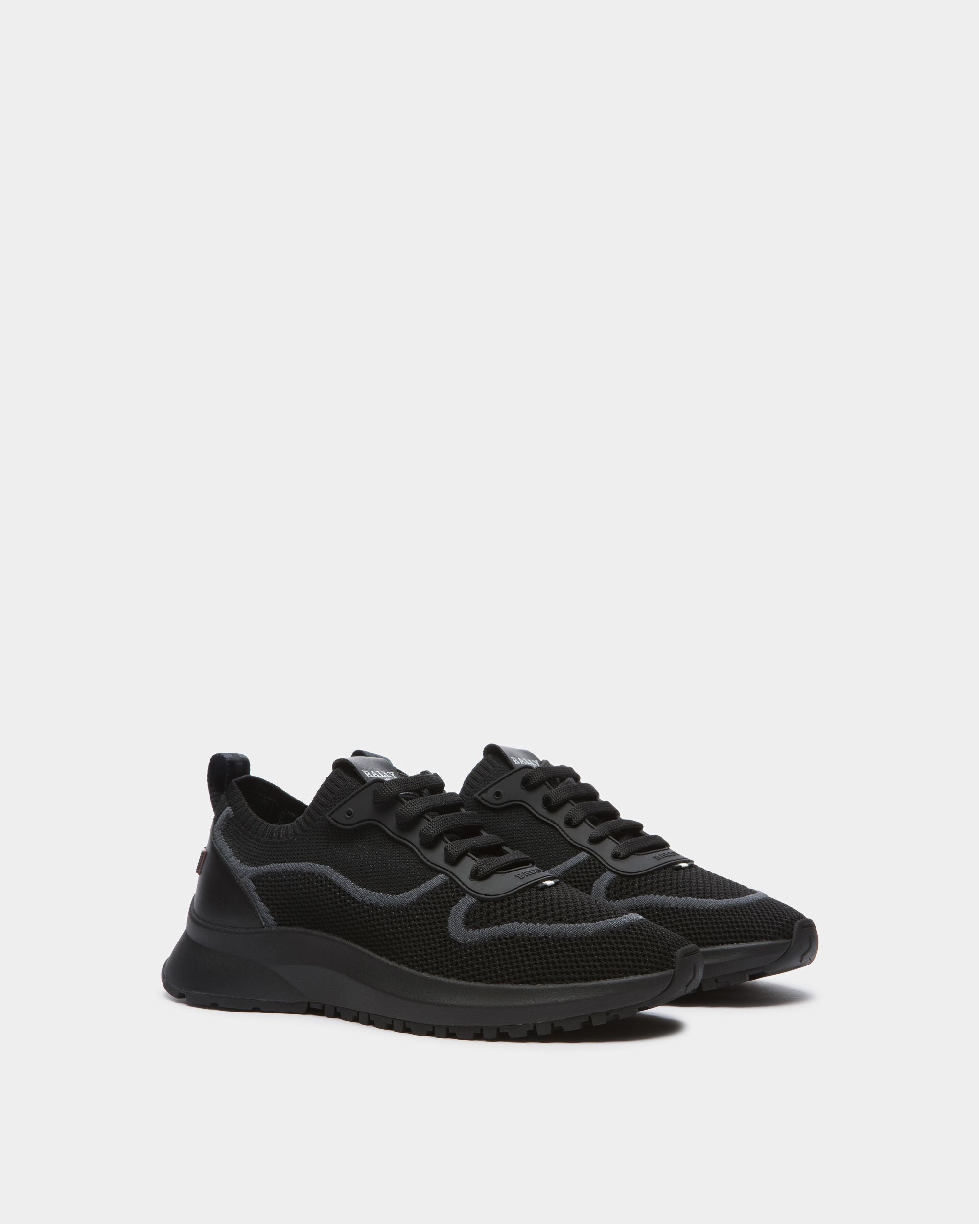 Davyn Sneaker Aus Mesh Und Leder In Schwarz - Herren - Bally - 03