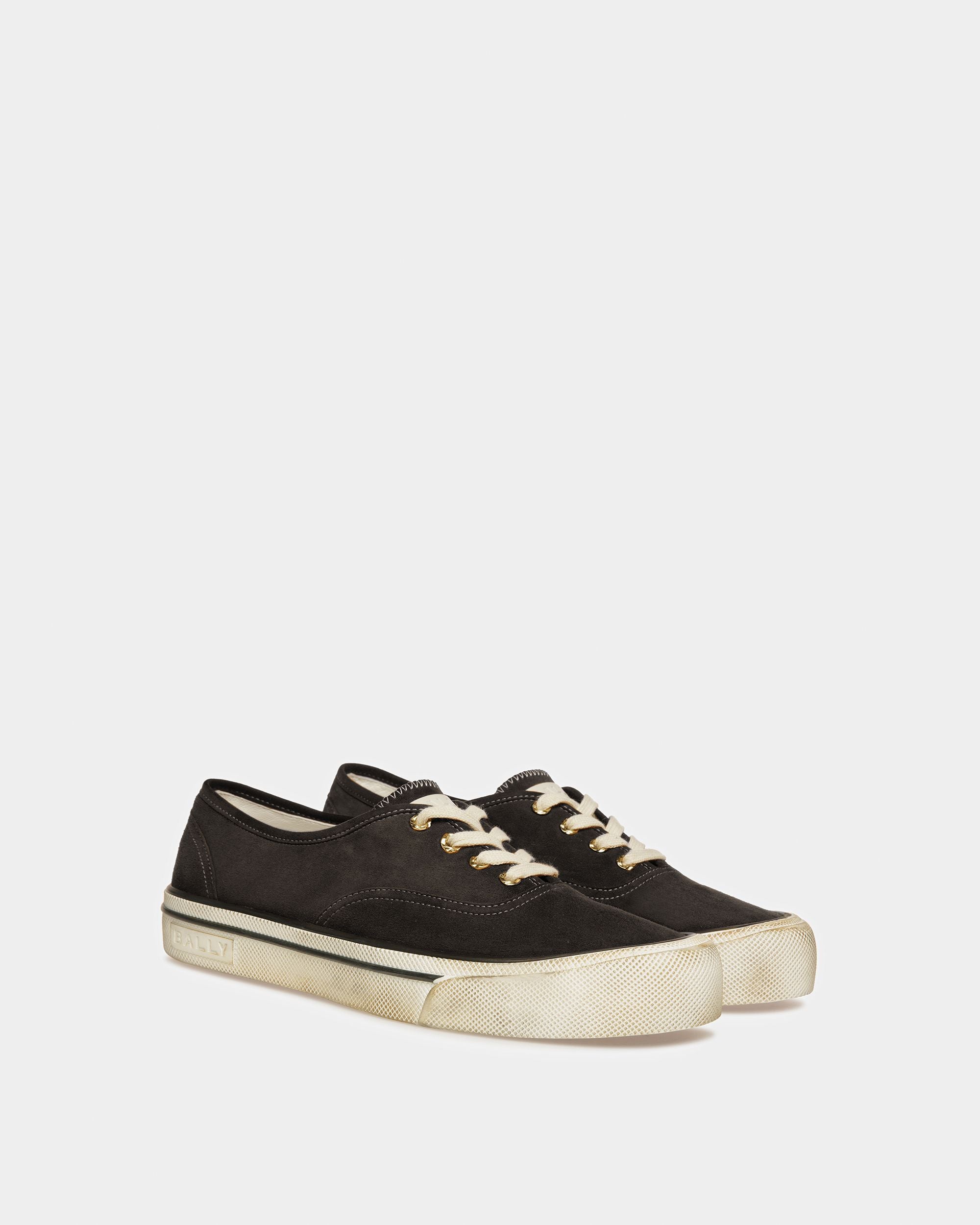 Sneakers Santa Ana Veloursleder In Schwarz - Herren - Bally - 08