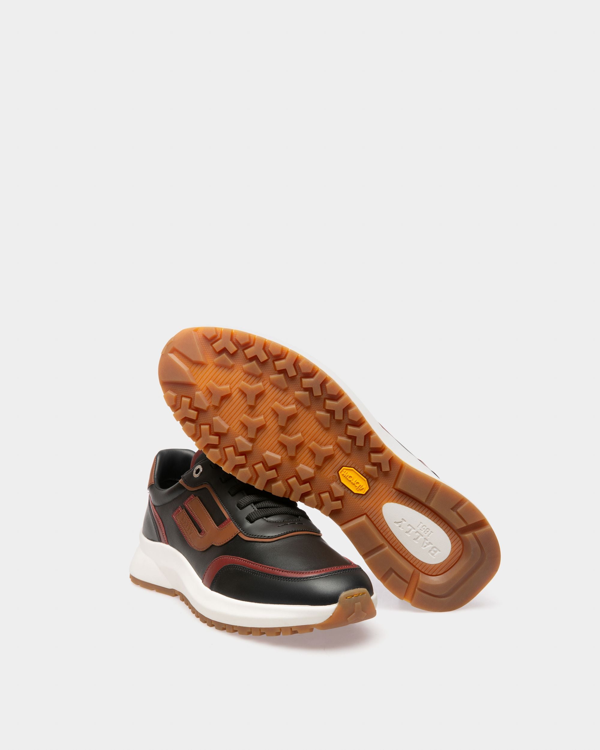 Outline Sneaker In Black Leather - Herren - Bally - 04