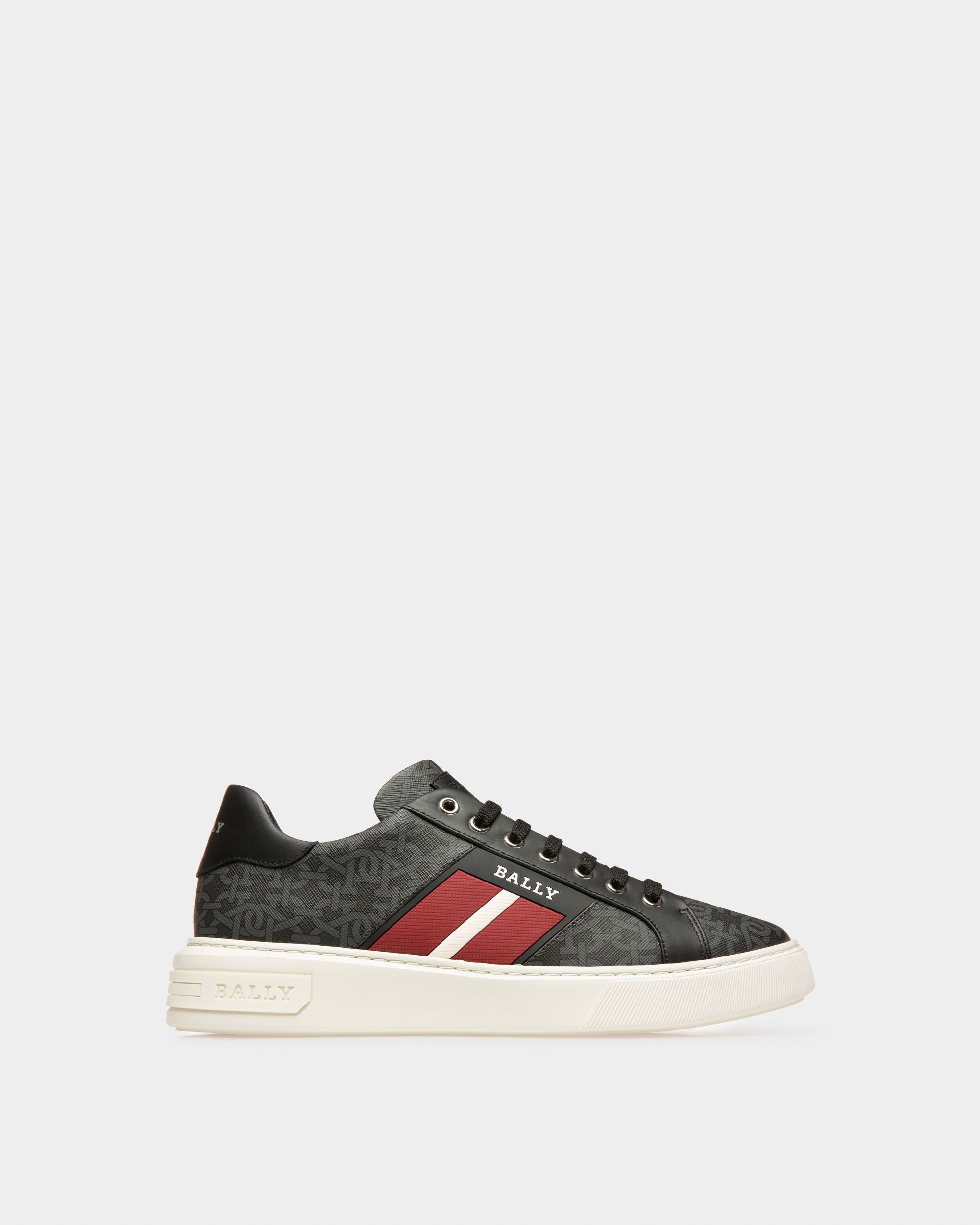 Mylton Sneaker Aus Schwarzem Leder Und Baumwolle - Herren - Bally - 01