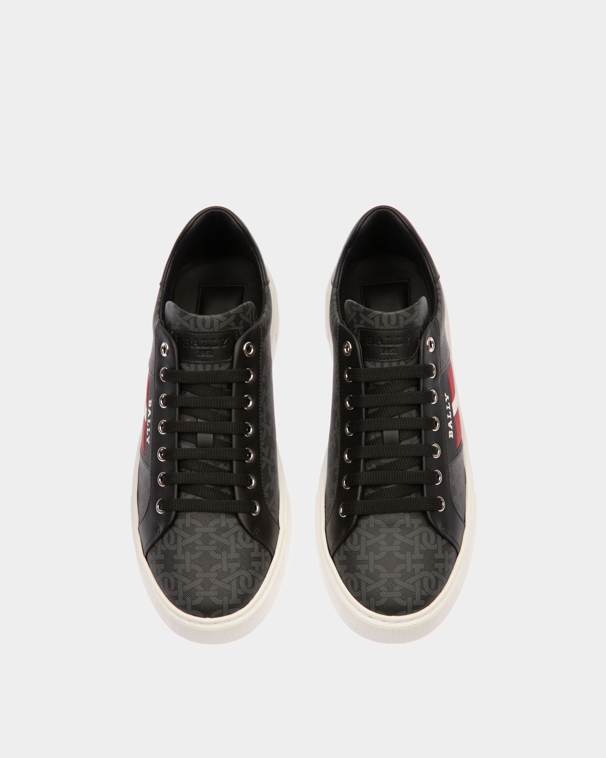 Mylton Sneaker Aus Schwarzem Leder Und Baumwolle - Herren - Bally - 02