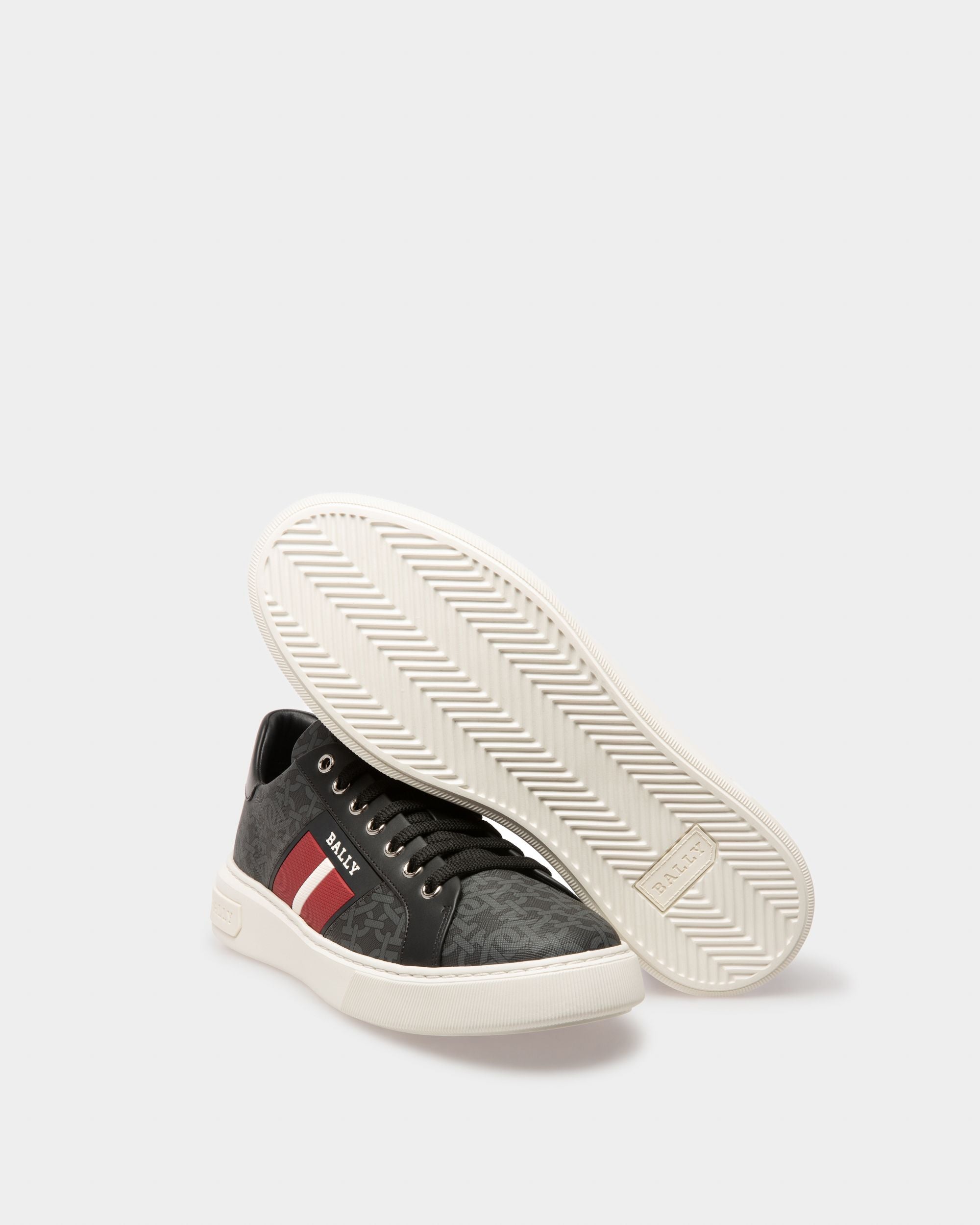Mylton Sneaker Aus Schwarzem Leder Und Baumwolle - Herren - Bally - 05