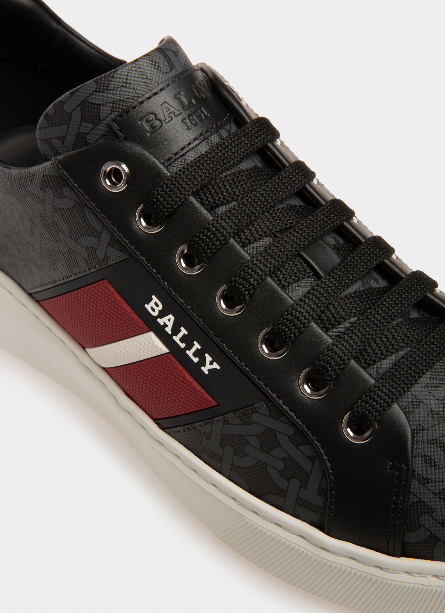 Mylton Sneaker Aus Schwarzem Leder Und Baumwolle - Herren - Bally - 06
