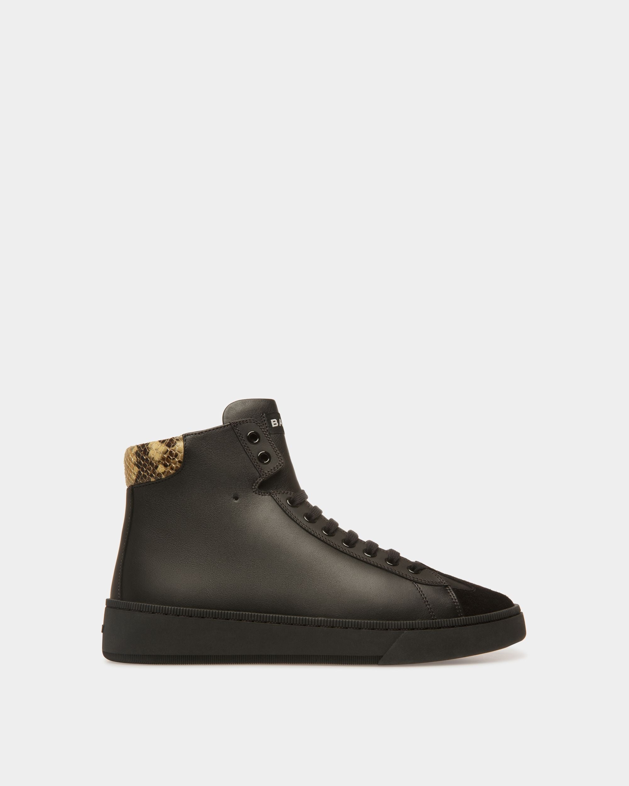 Raise Sneaker Aus Leder in Schwarz und mit Pythonprägung - Herren - Bally - 01