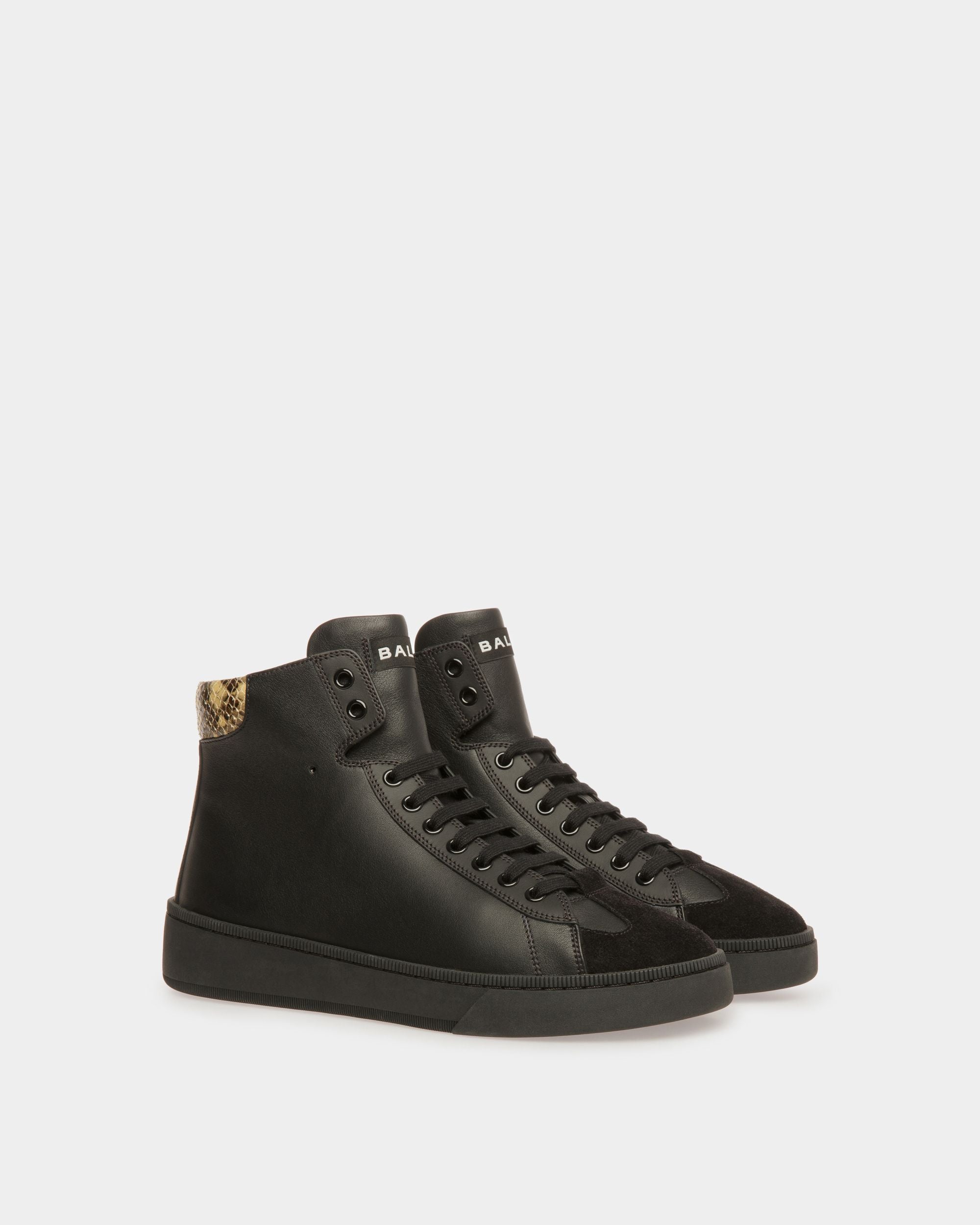 Raise Sneaker Aus Leder in Schwarz und mit Pythonprägung - Herren - Bally - 03