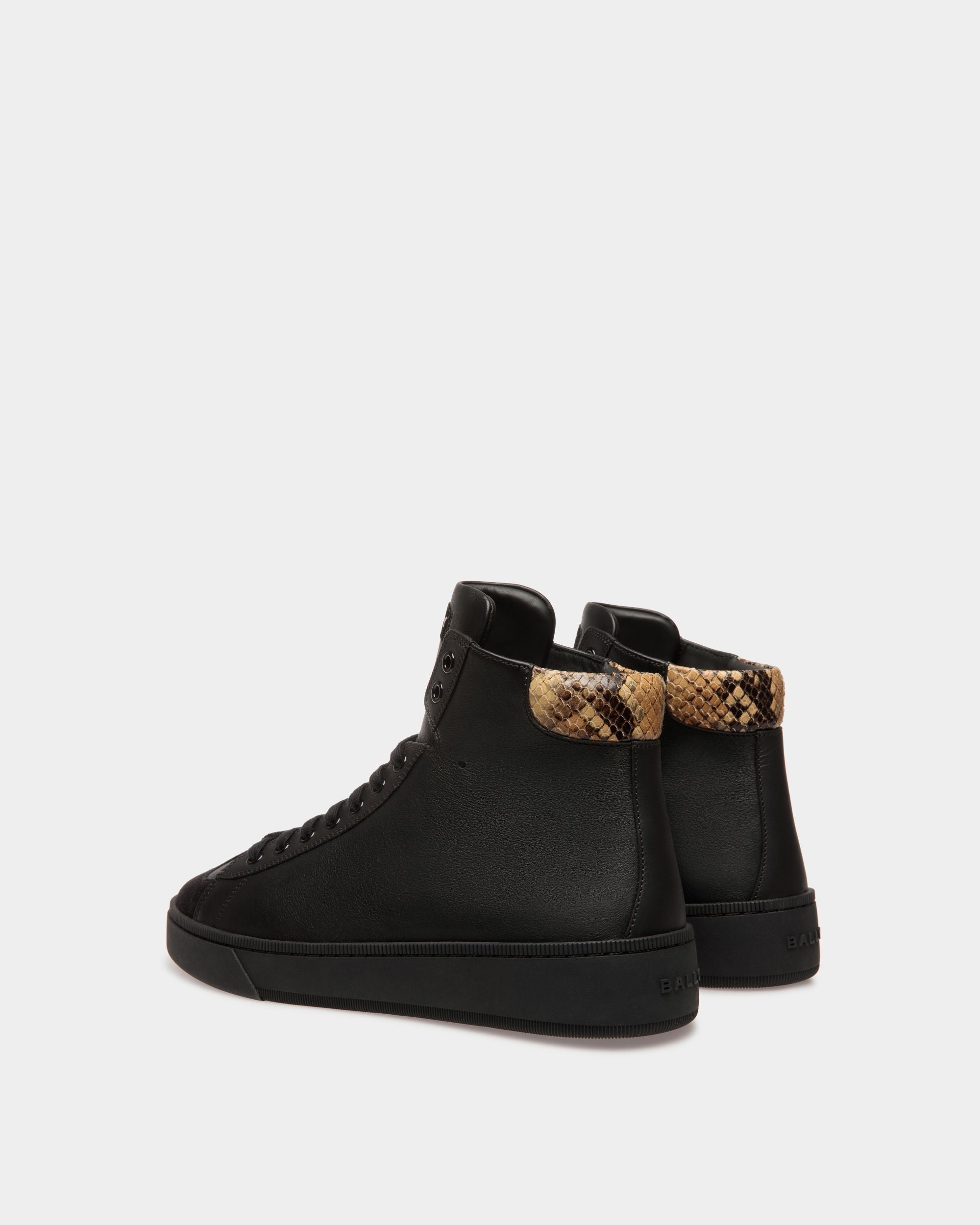 Raise Sneaker Aus Leder in Schwarz und mit Pythonprägung - Herren - Bally - 04