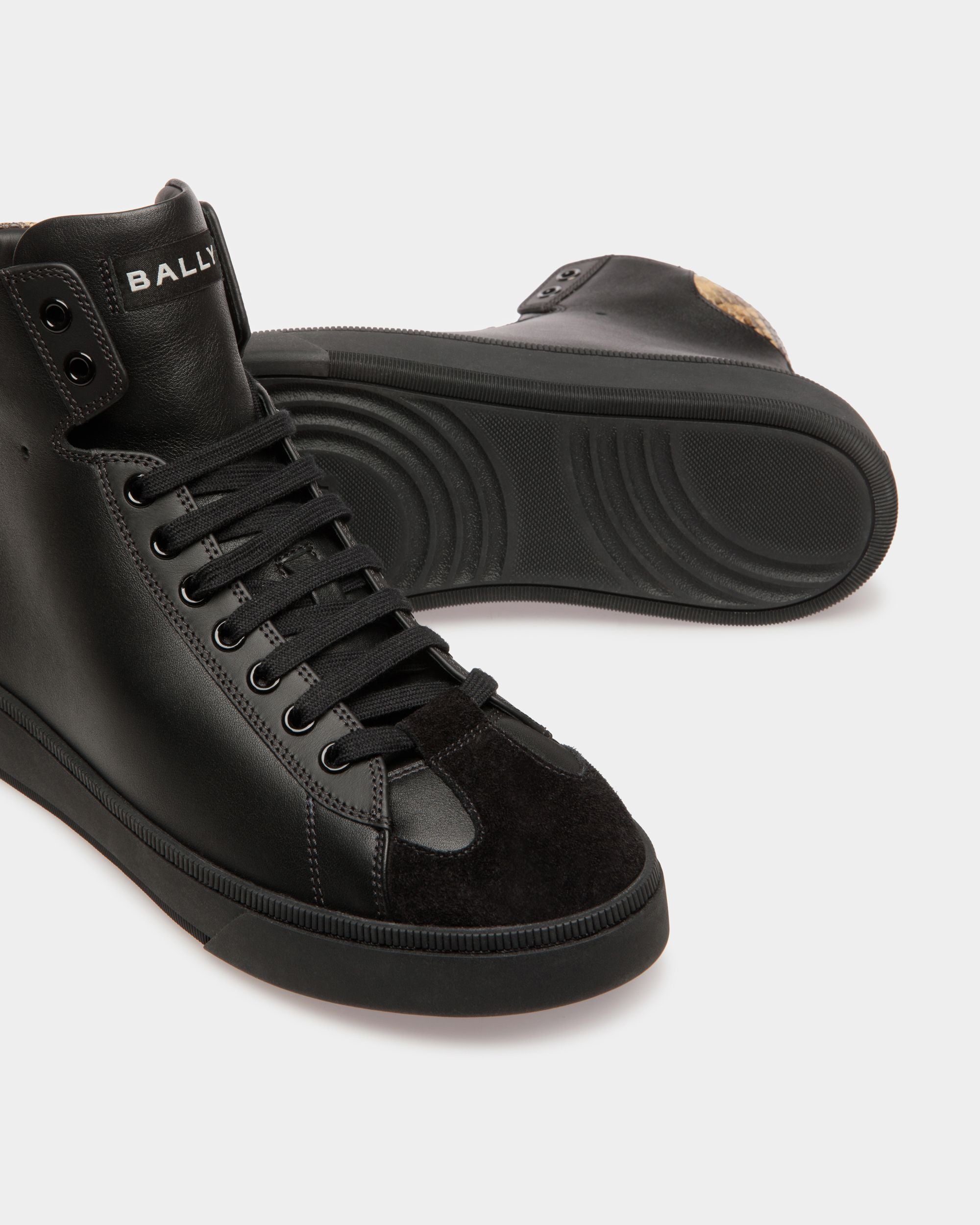 Raise Sneaker Aus Leder in Schwarz und mit Pythonprägung - Herren - Bally - 05