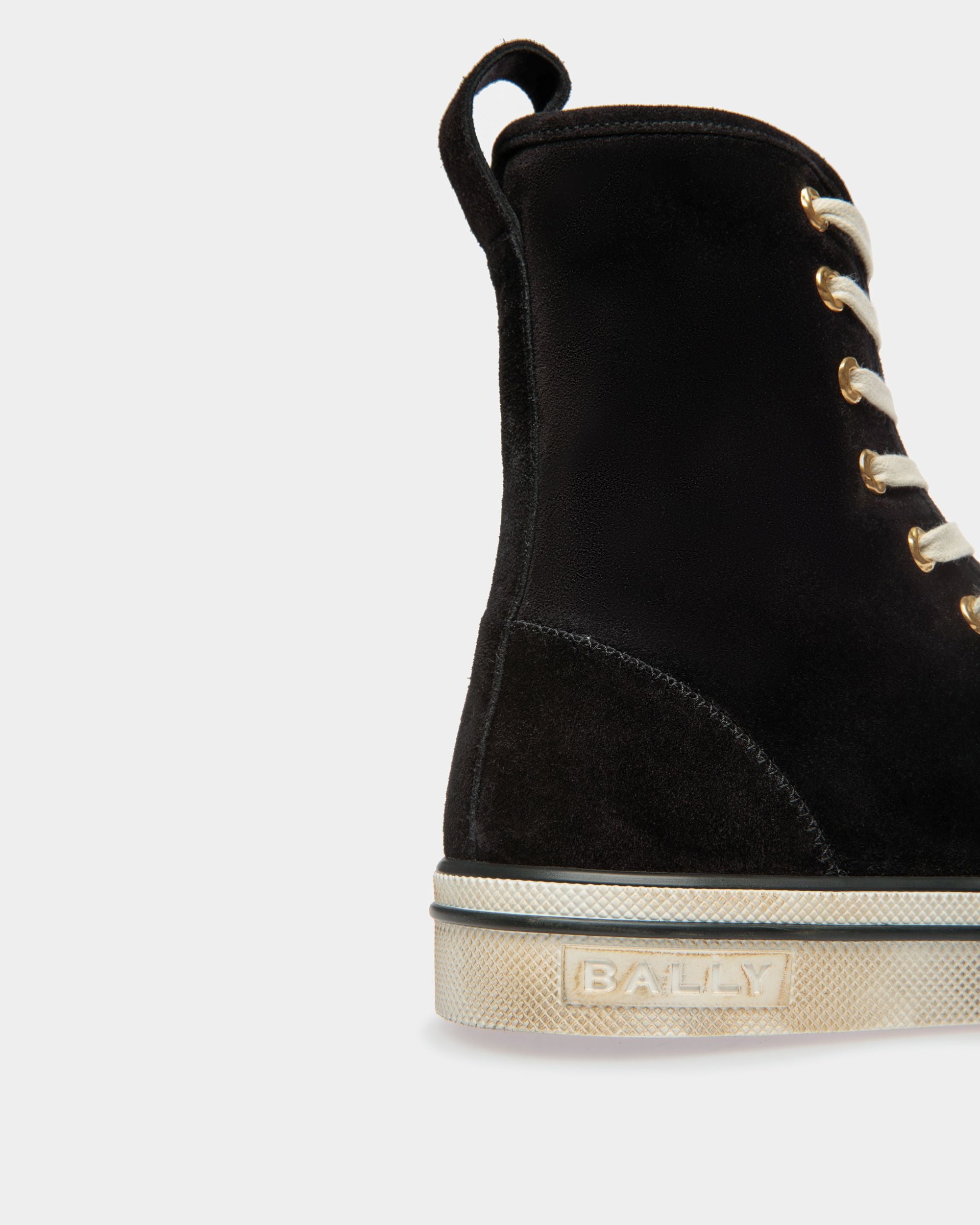 Santa Ana High-Top-Sneaker Aus Schwarzem Veloursleder - Herren - Bally - 05