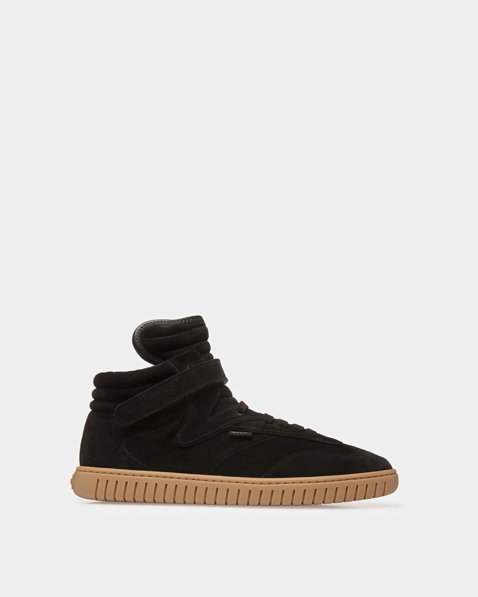 Player Sneaker Aus Schwarzem Und Bernsteinfarbenem Leder - Herren - Bally - 01