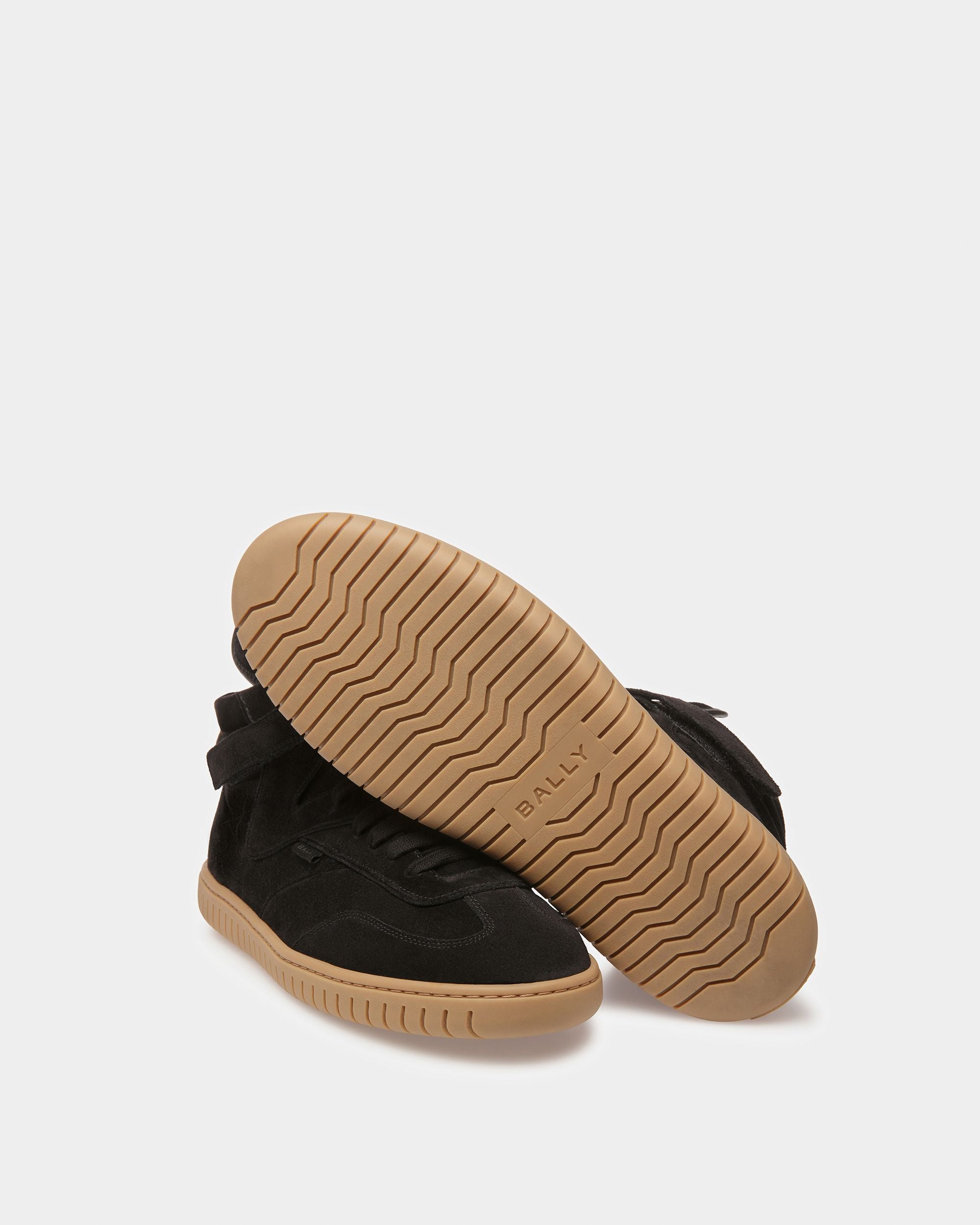Player Sneaker Aus Schwarzem Und Bernsteinfarbenem Leder - Herren - Bally - 04