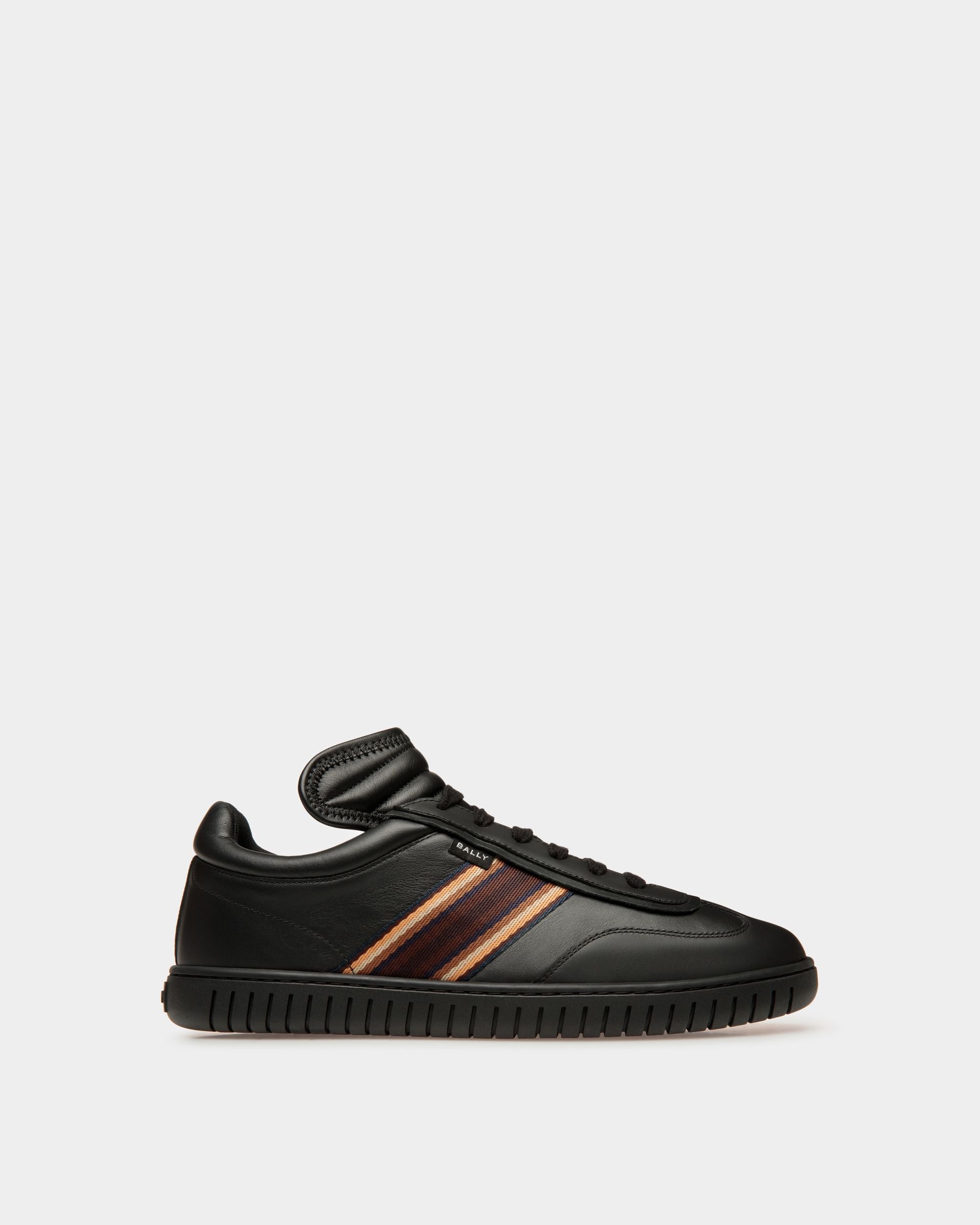 Player Sneaker Aus Leder In Schwarz - Herren - Bally - 01