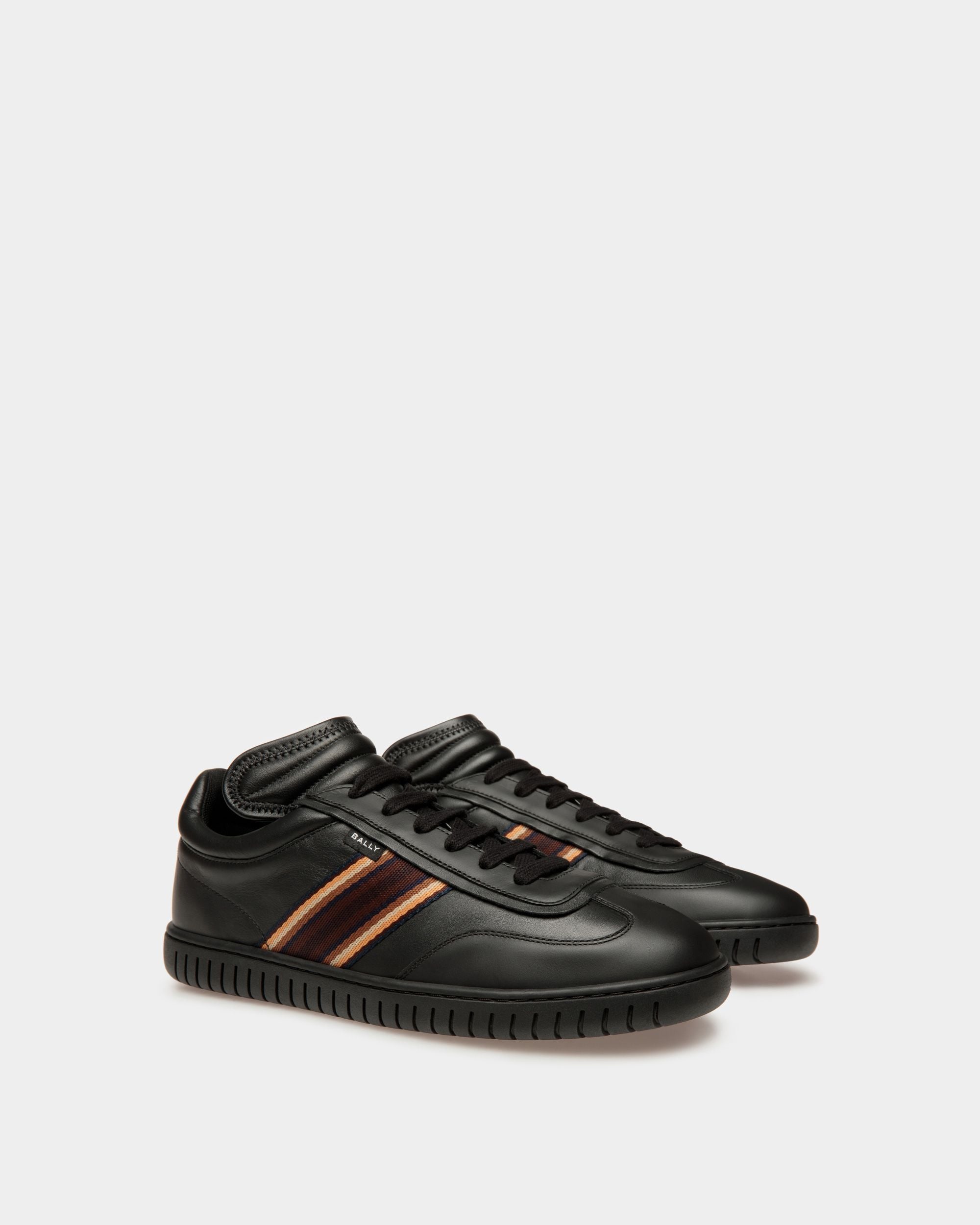 Player Sneaker Aus Leder In Schwarz - Herren - Bally - 02
