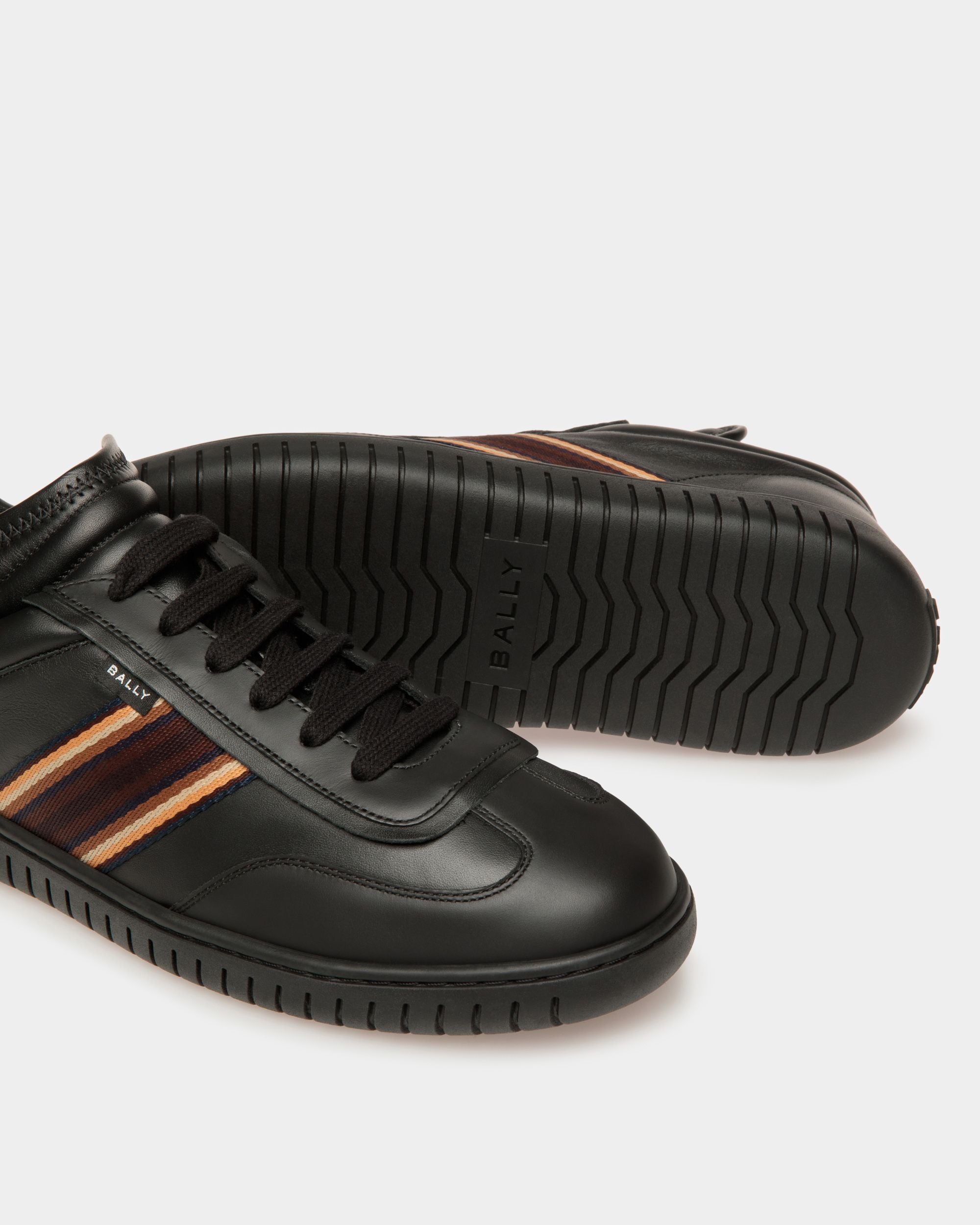 Player Sneaker Aus Leder In Schwarz - Herren - Bally - 04