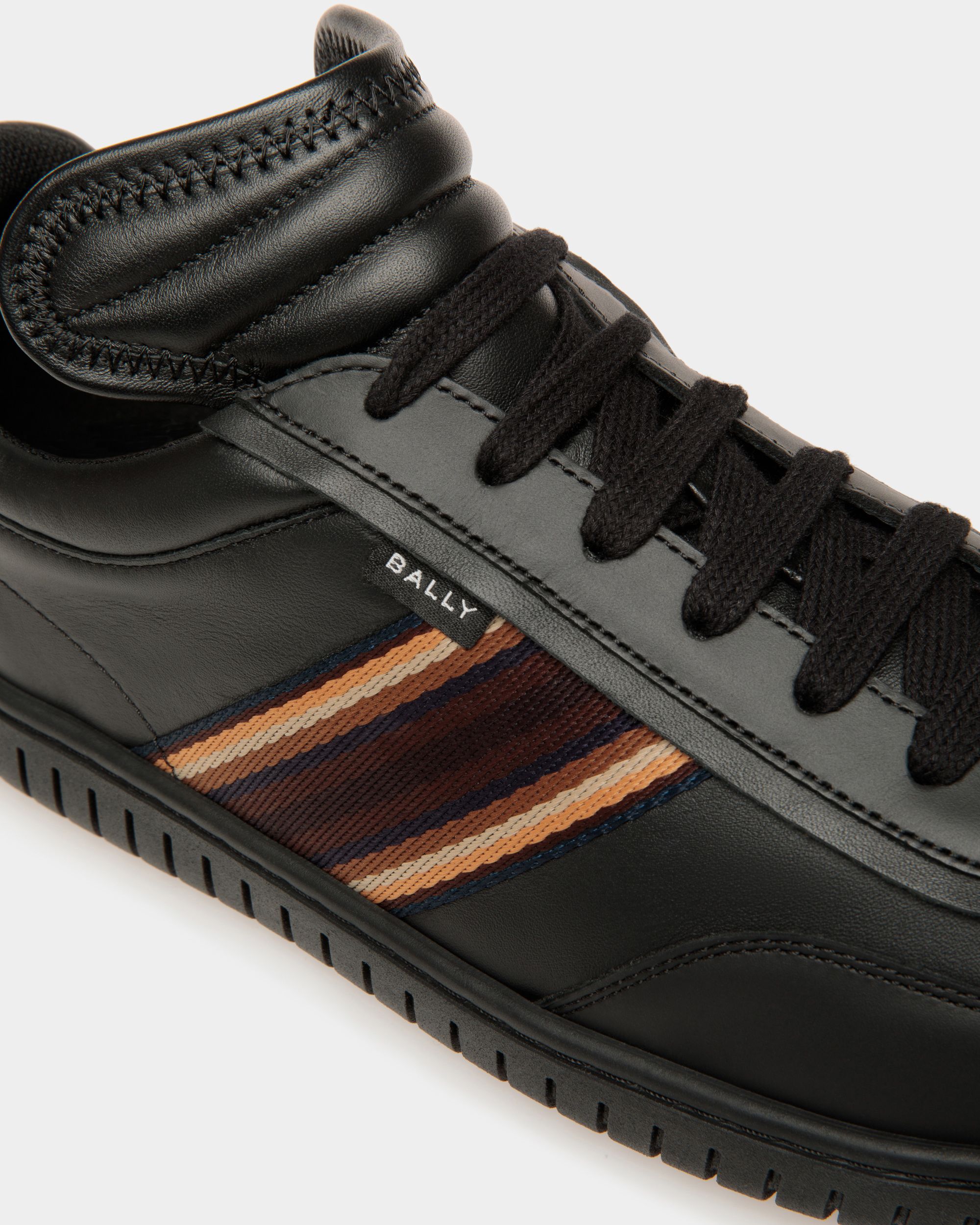Player Sneaker Aus Leder In Schwarz - Herren - Bally - 05
