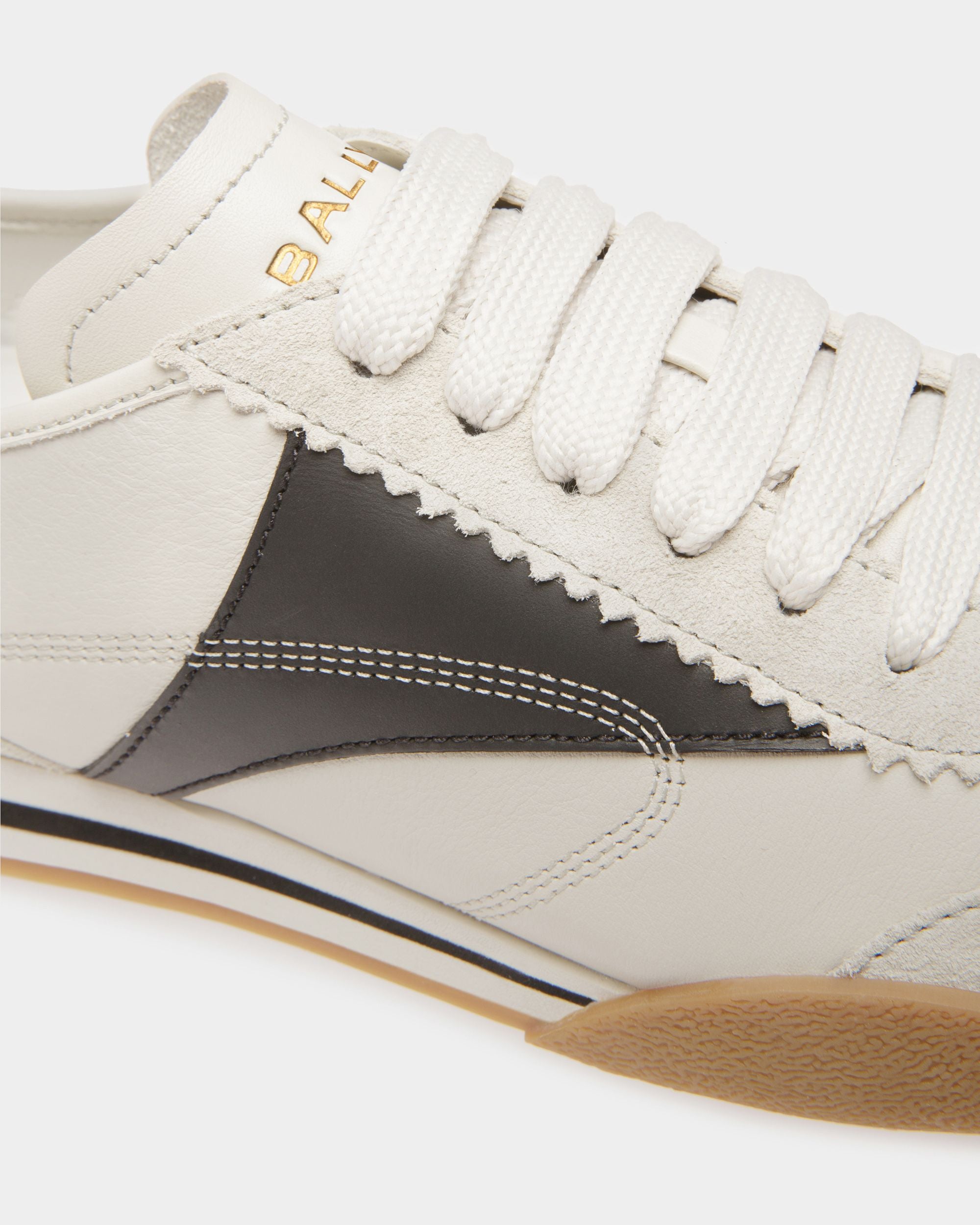 Sussex Sneaker Aus Leder In Schwarz Und Staubweiß - Herren - Bally - 05