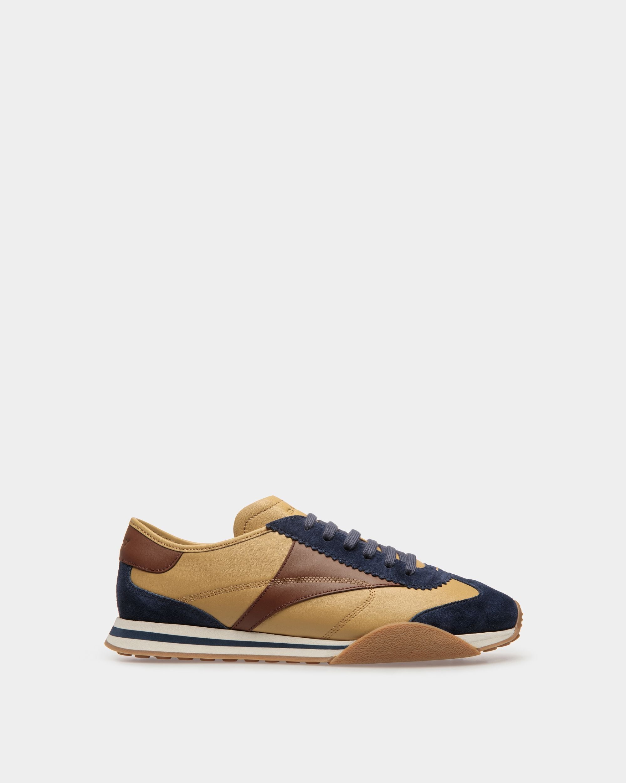 Sussex Sneaker Aus Leder In Marineblau Und Braun - Herren - Bally - 01