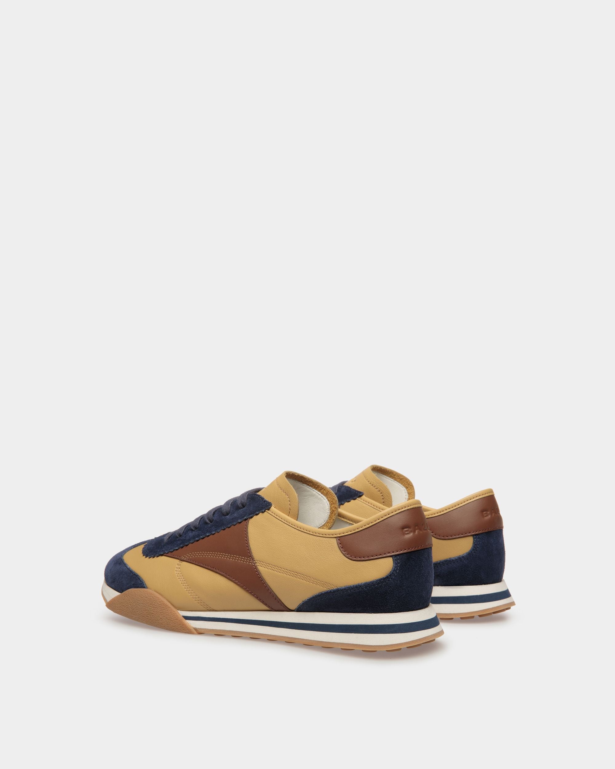 Sussex Sneaker Aus Leder In Marineblau Und Braun - Herren - Bally - 04