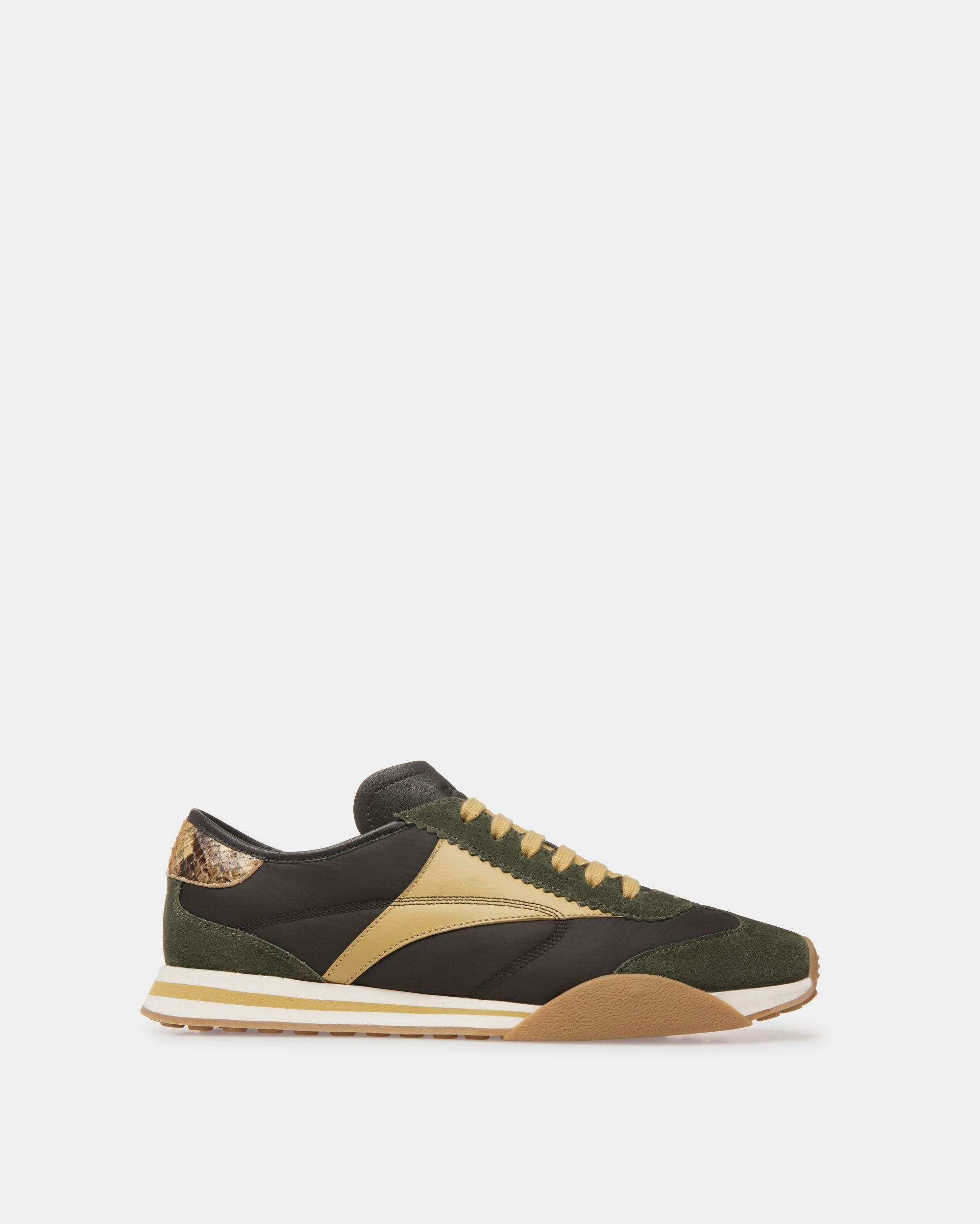 Sussex Sneaker Aus Leder und Stoff und Grün und Schwarz - Herren - Bally - 01