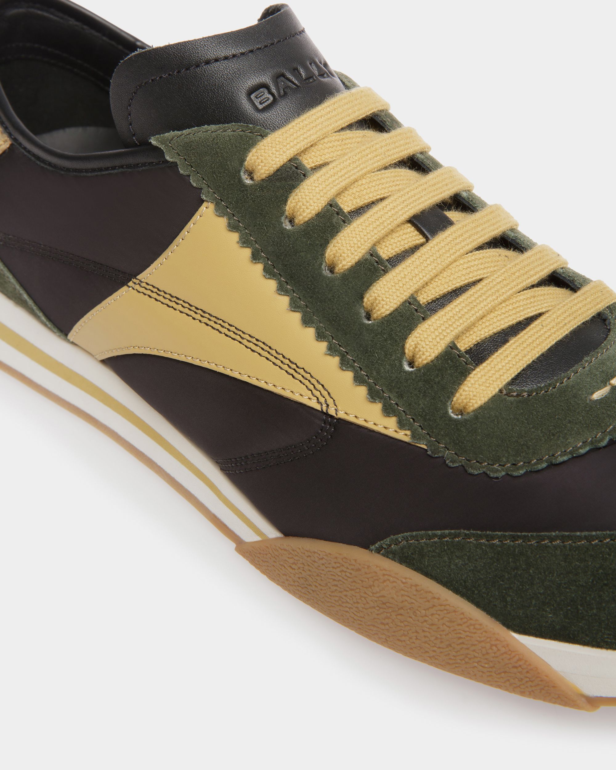 Sussex Sneaker Aus Leder und Stoff und Grün und Schwarz - Herren - Bally - 06