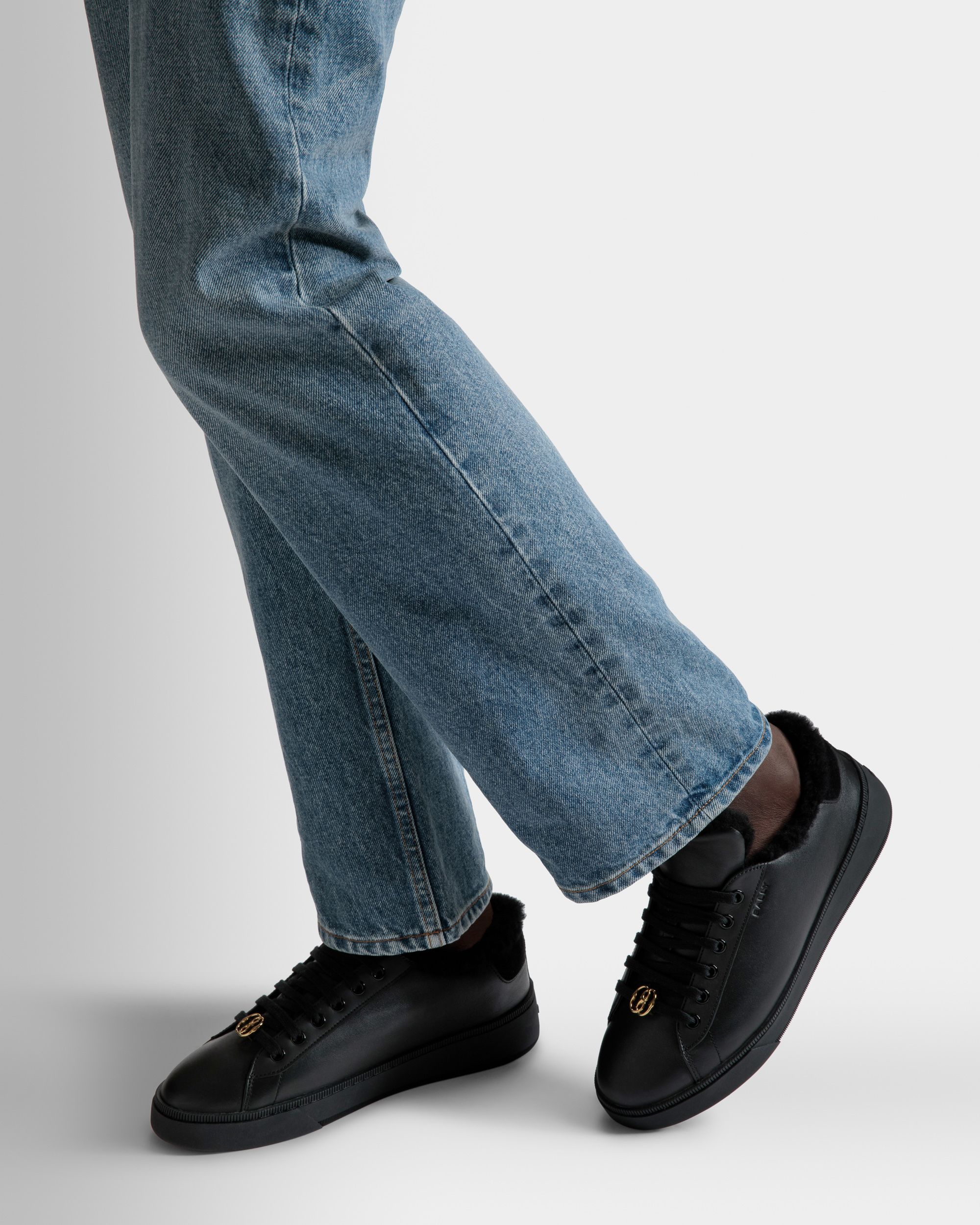 Raise Sneaker Aus Leder In Schwarz - Herren - Bally - 02