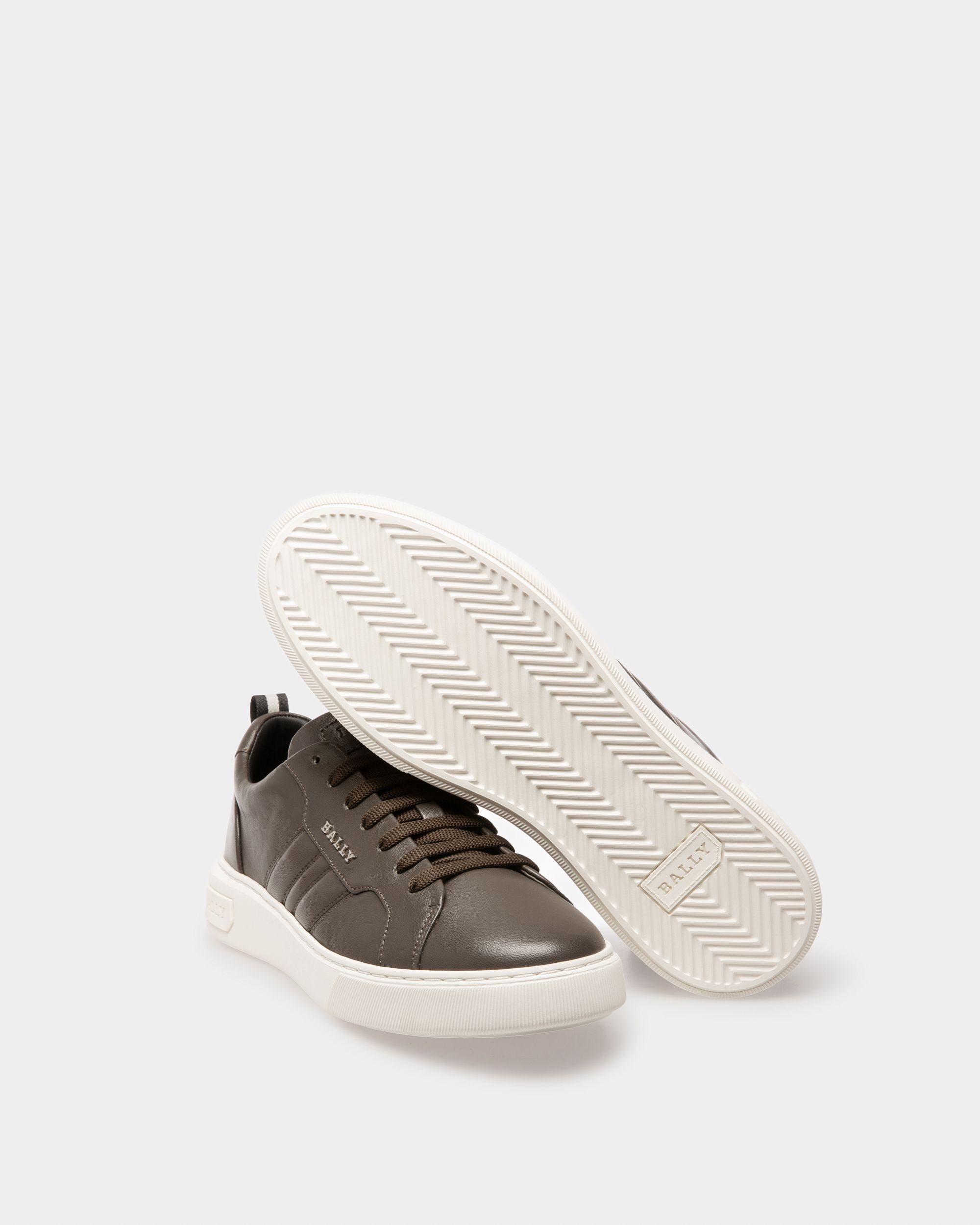 Maxim Sneaker Aus Dunkelgrauem Leder - Herren - Bally - 04