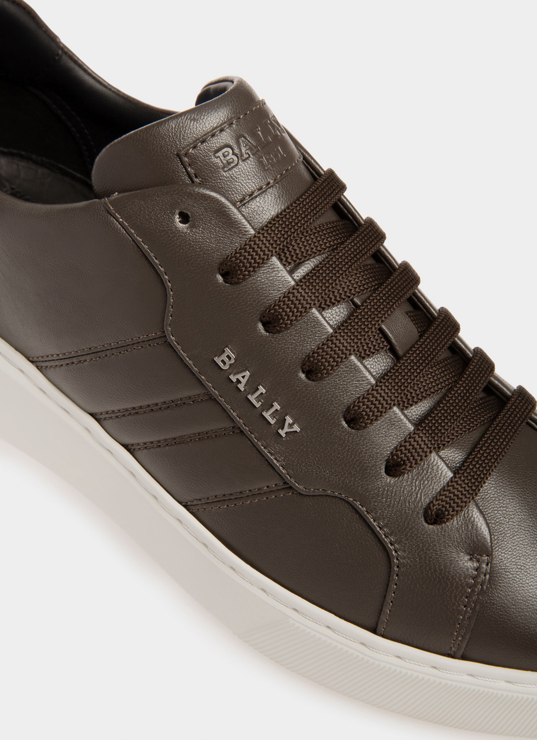 Maxim Sneaker Aus Dunkelgrauem Leder - Herren - Bally - 05
