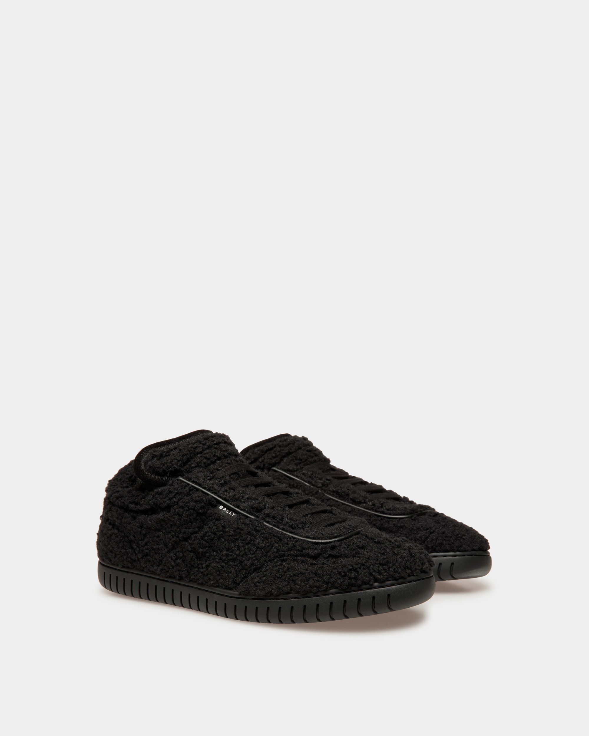 Player Sneaker Aus Schwarzem Kunstfell - Herren - Bally - 02