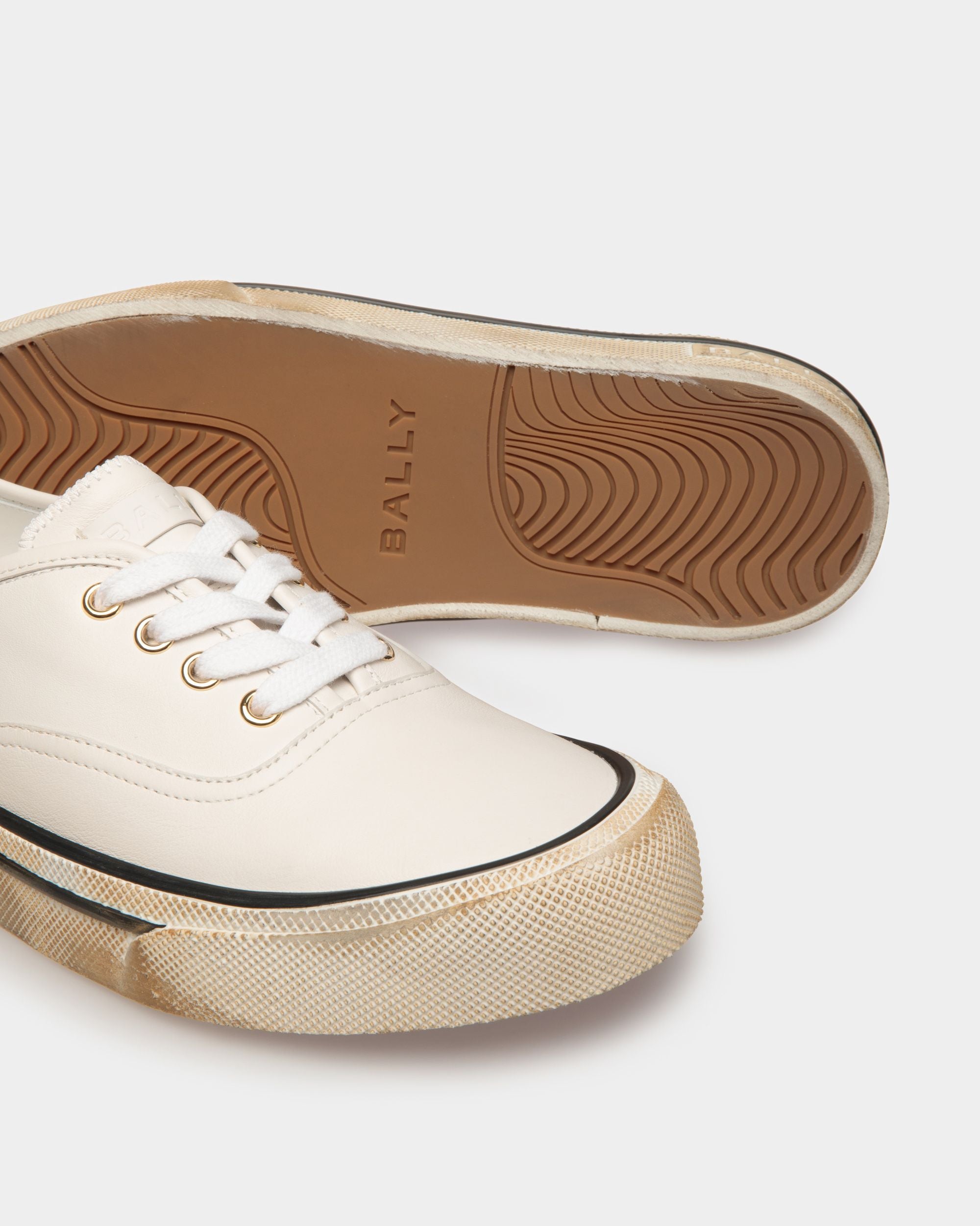 Santa Ana Sneaker In White Leather - Herren - Bally - 04