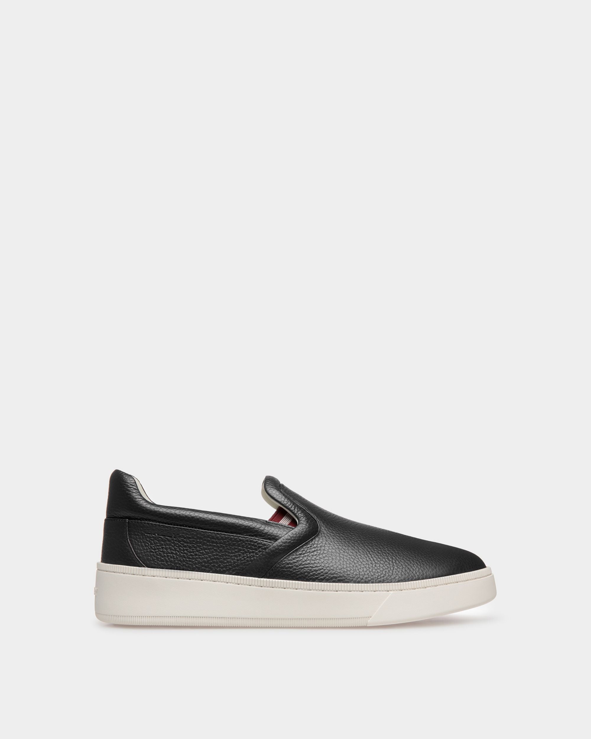 Raise Schlupf-Sneaker Aus Genarbtem Leder In Schwarz - Herren - Bally - 01