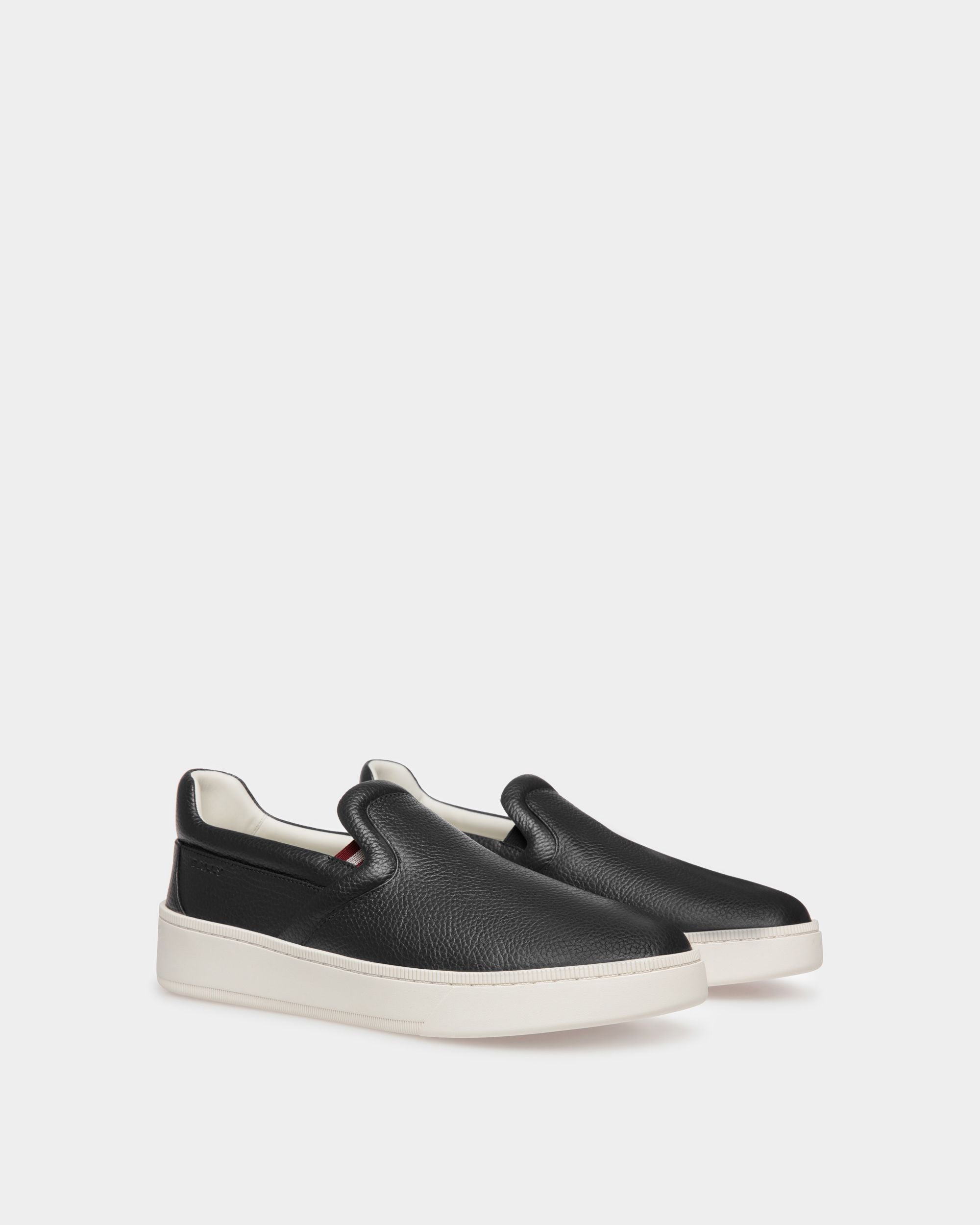Raise Schlupf-Sneaker Aus Genarbtem Leder In Schwarz - Herren - Bally - 02