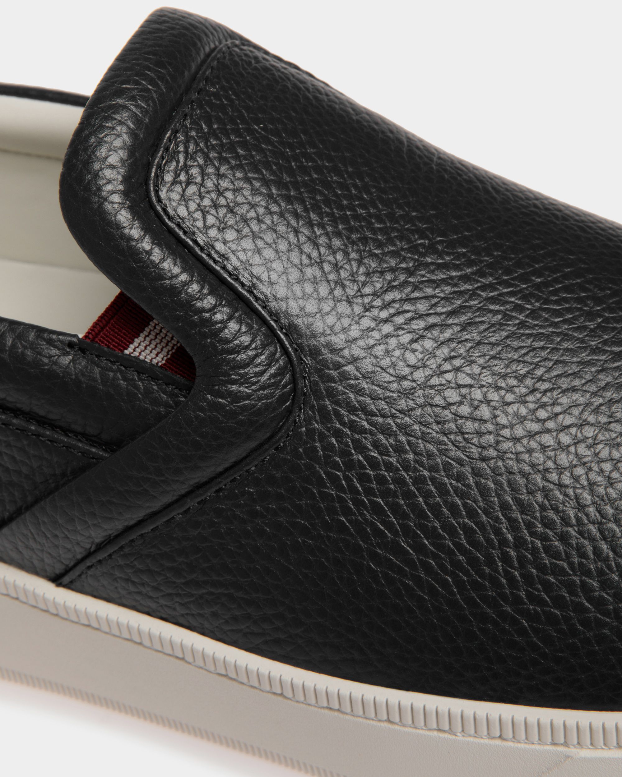 Raise Schlupf-Sneaker Aus Genarbtem Leder In Schwarz - Herren - Bally - 05