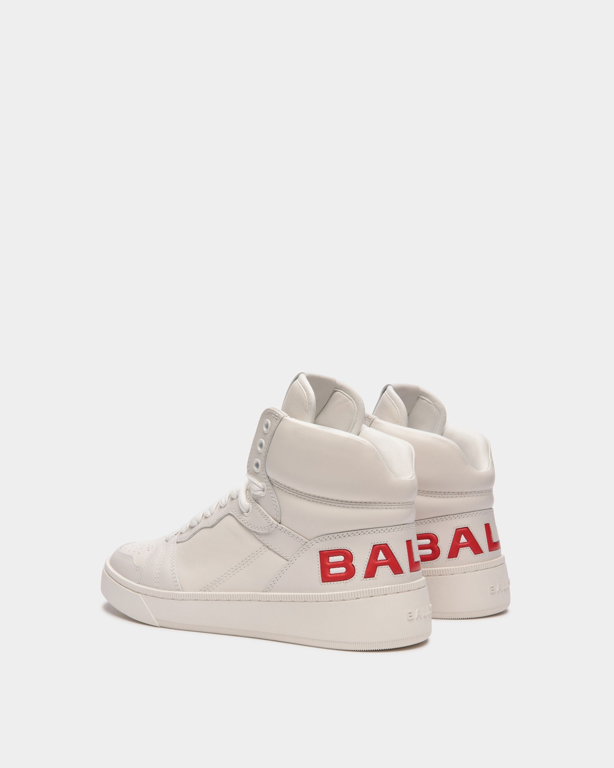 Raise High-Top-Sneaker Aus Weißem Leder - Herren - Bally - 03