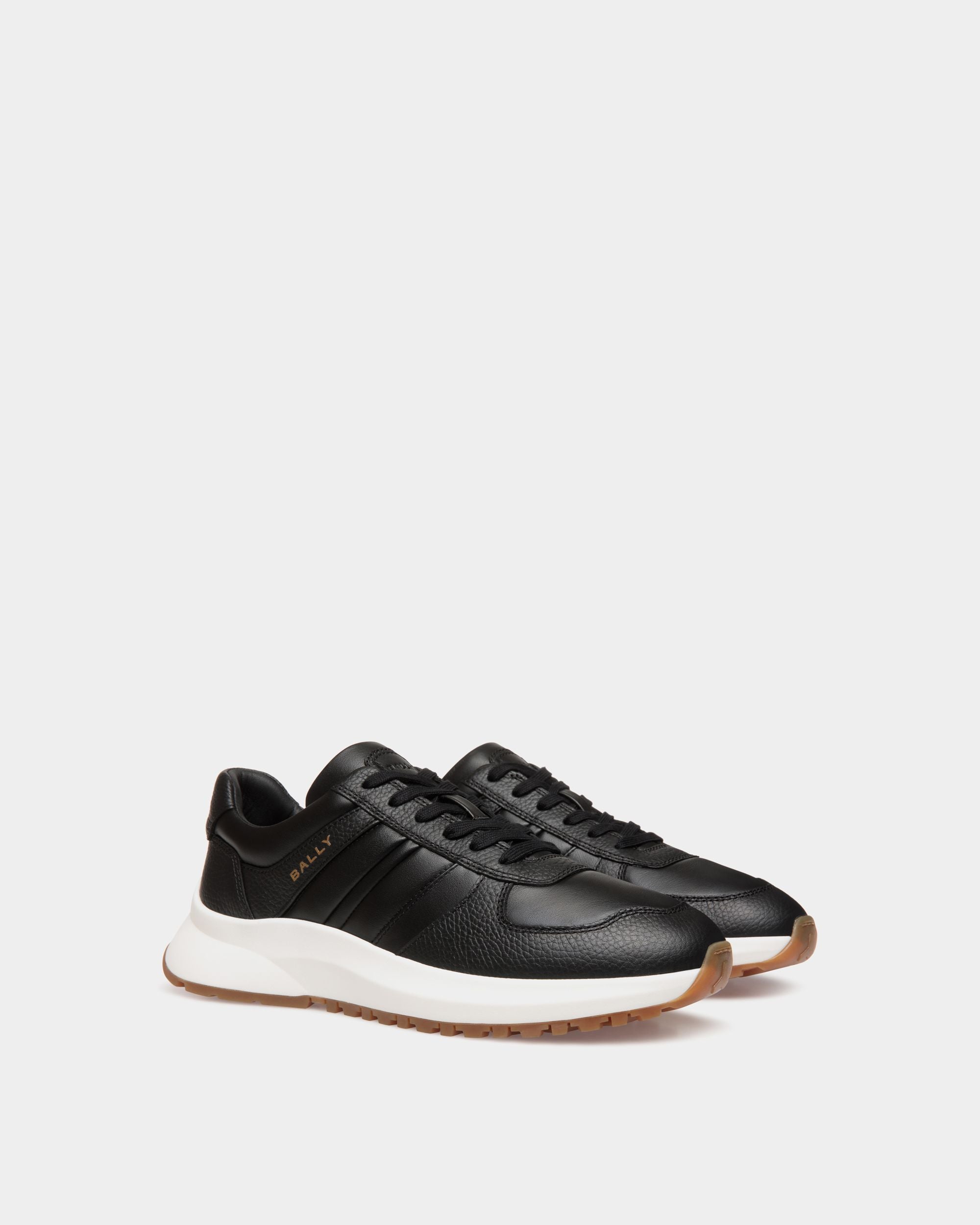 Outline Sneaker Aus Leder In Schwarz - Herren - Bally - 02
