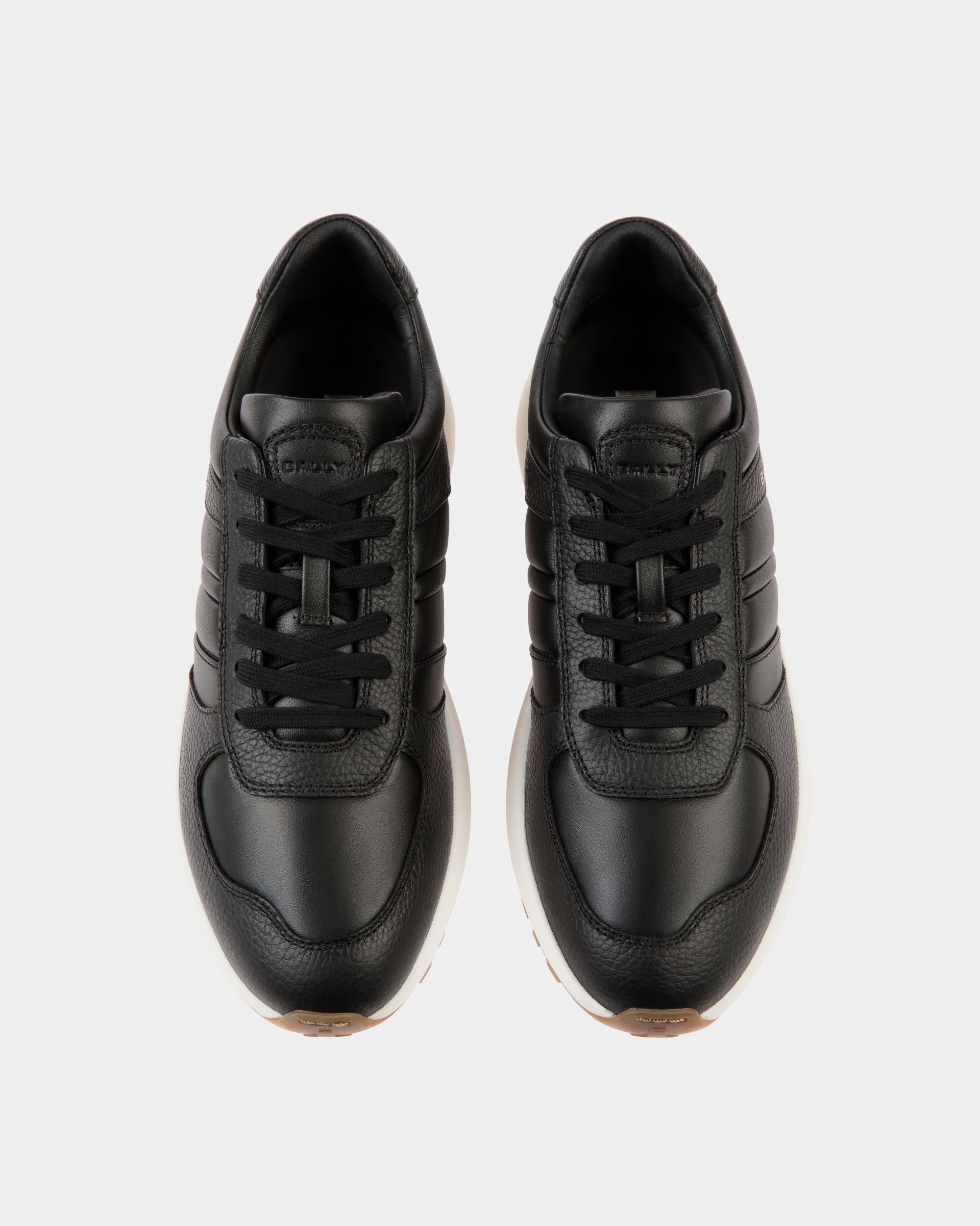 Outline Sneaker Aus Leder In Schwarz - Herren - Bally - 04