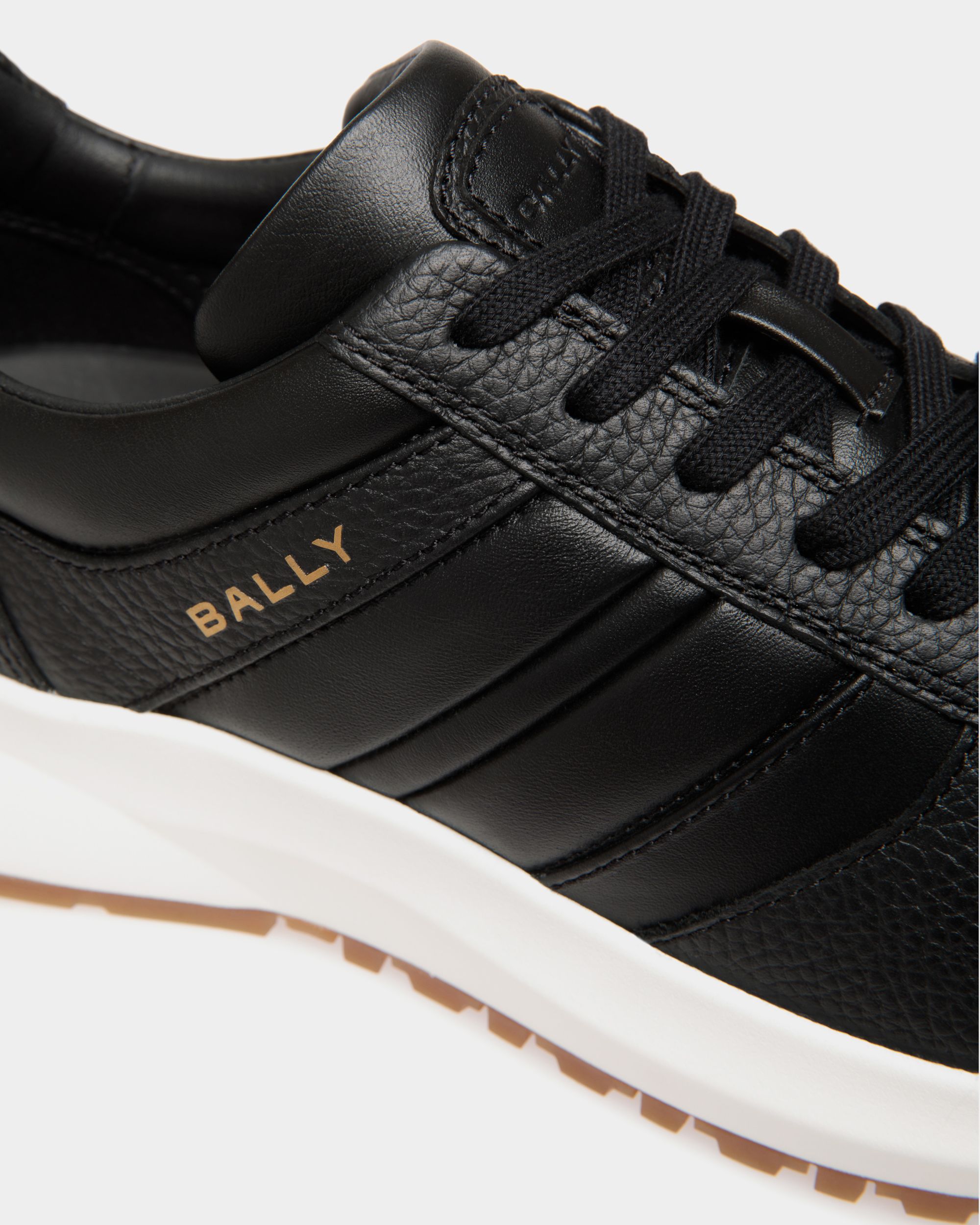 Outline Sneaker Aus Leder In Schwarz - Herren - Bally - 05