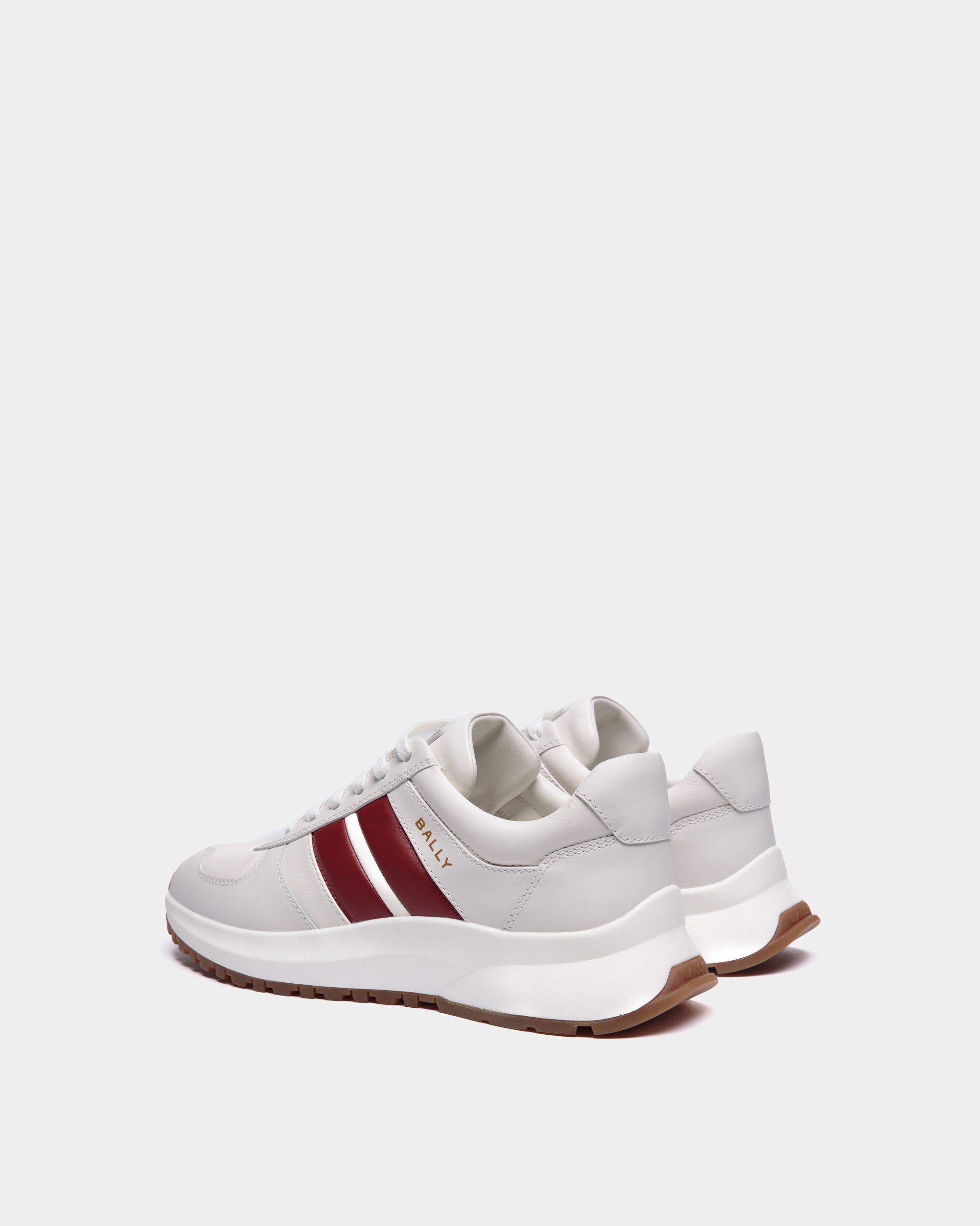 Outline Sneaker Aus Leder In Weiß - Herren - Bally - 04