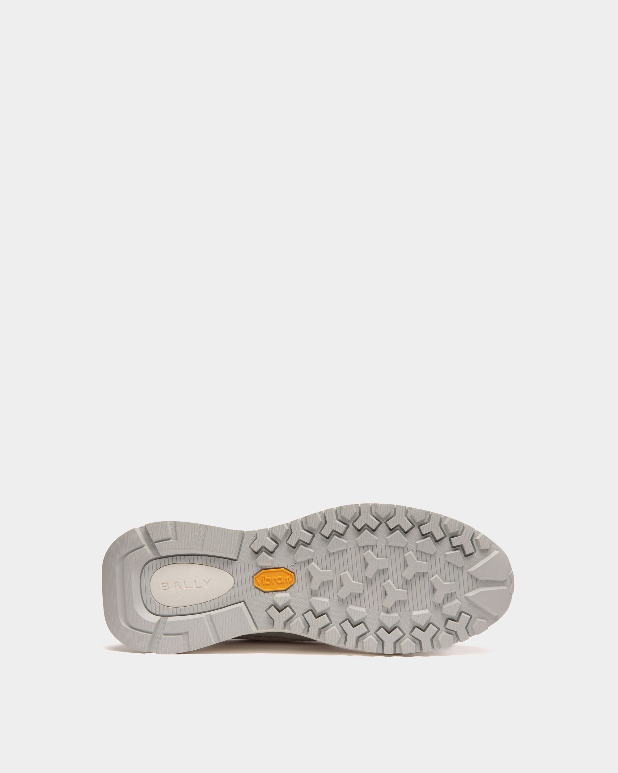 Outline Sneaker Aus Leder In Weiß Und Silber - Herren - Bally - 04