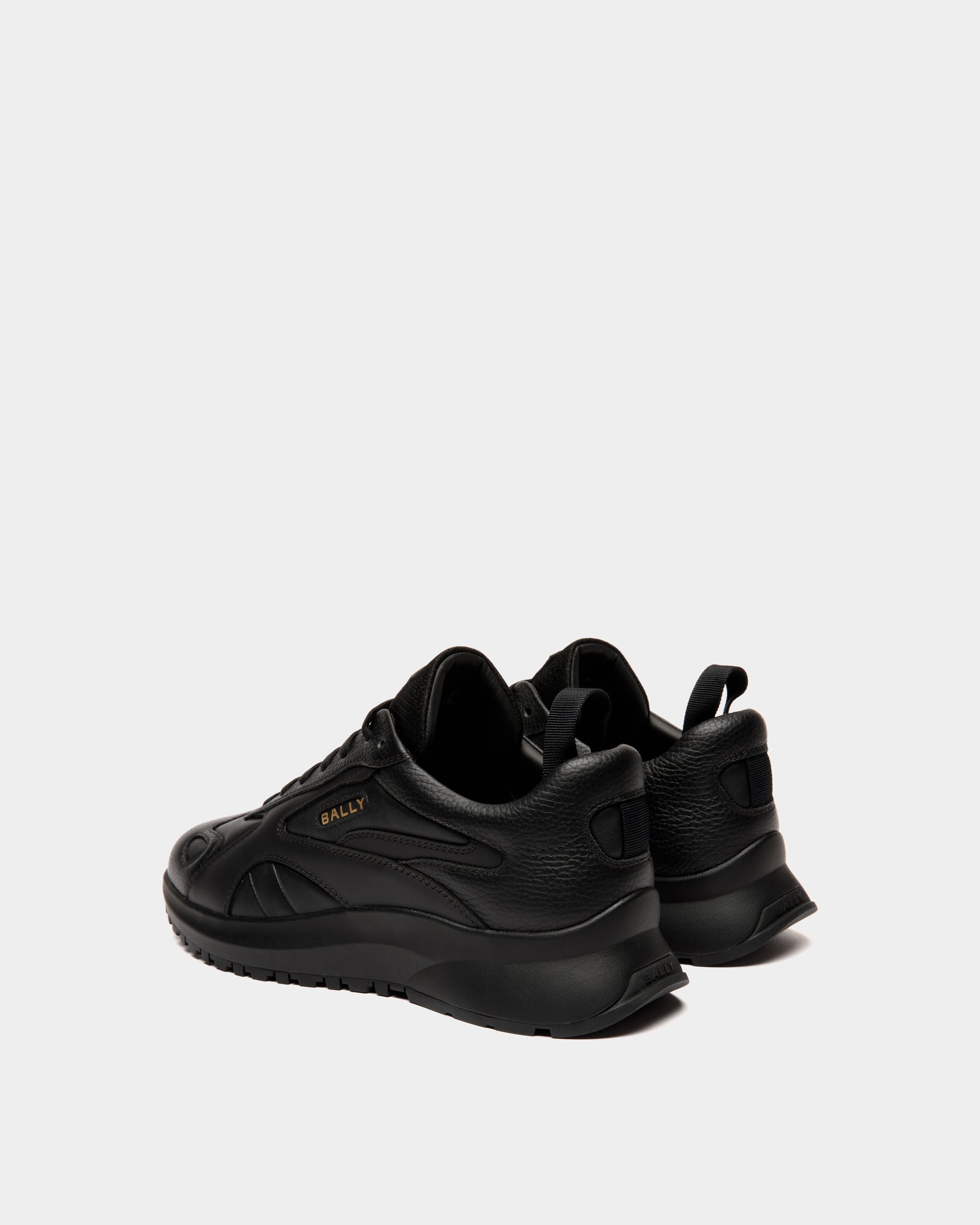 Outline Sneaker Aus Leder In Schwarz - Herren - Bally - 03