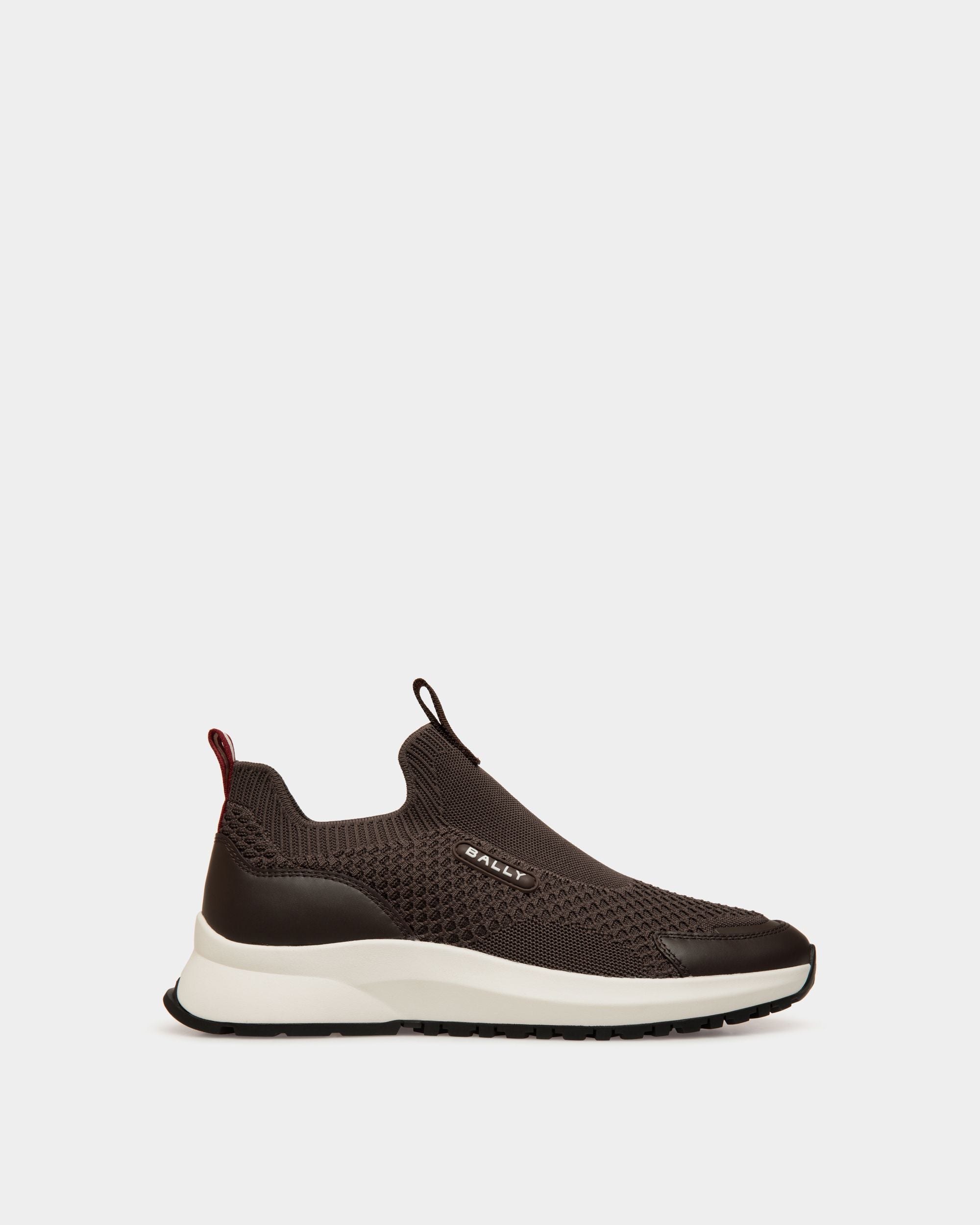 Sneakers Outline Aus Strickgewebe In Ebenholzschwarz - Herren - Bally - 01