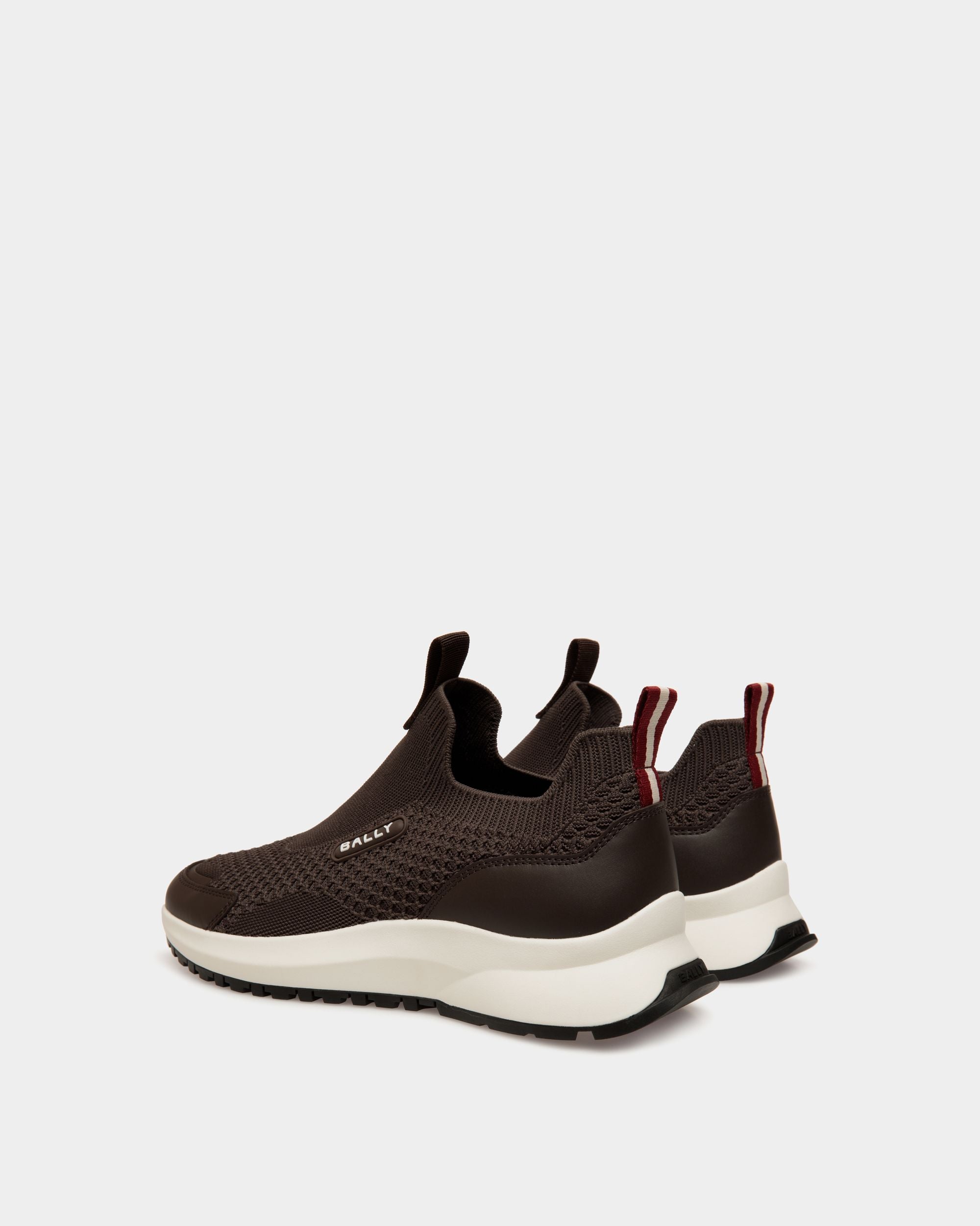 Sneakers Outline Aus Strickgewebe In Ebenholzschwarz - Herren - Bally - 04
