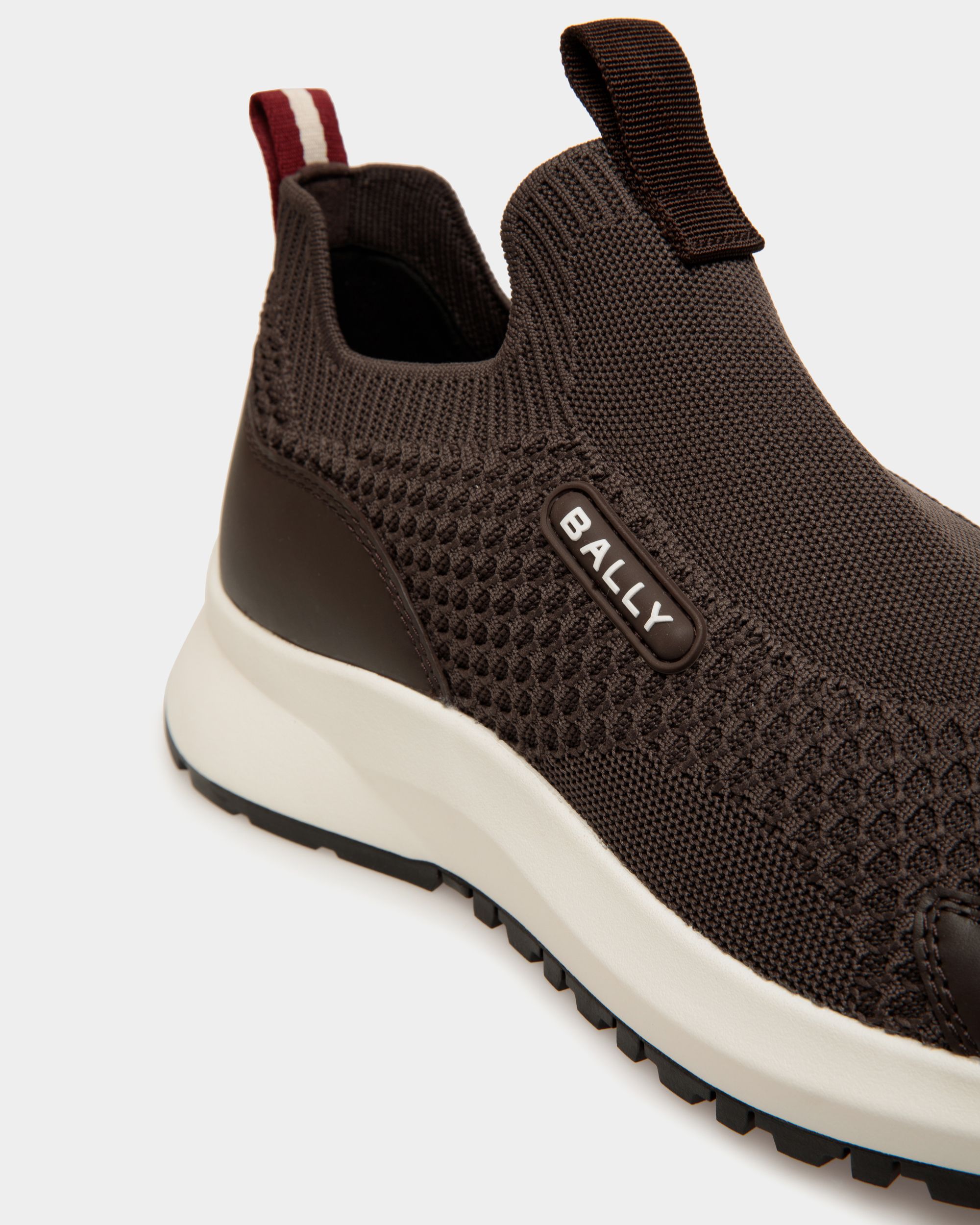 Sneakers Outline Aus Strickgewebe In Ebenholzschwarz - Herren - Bally - 06