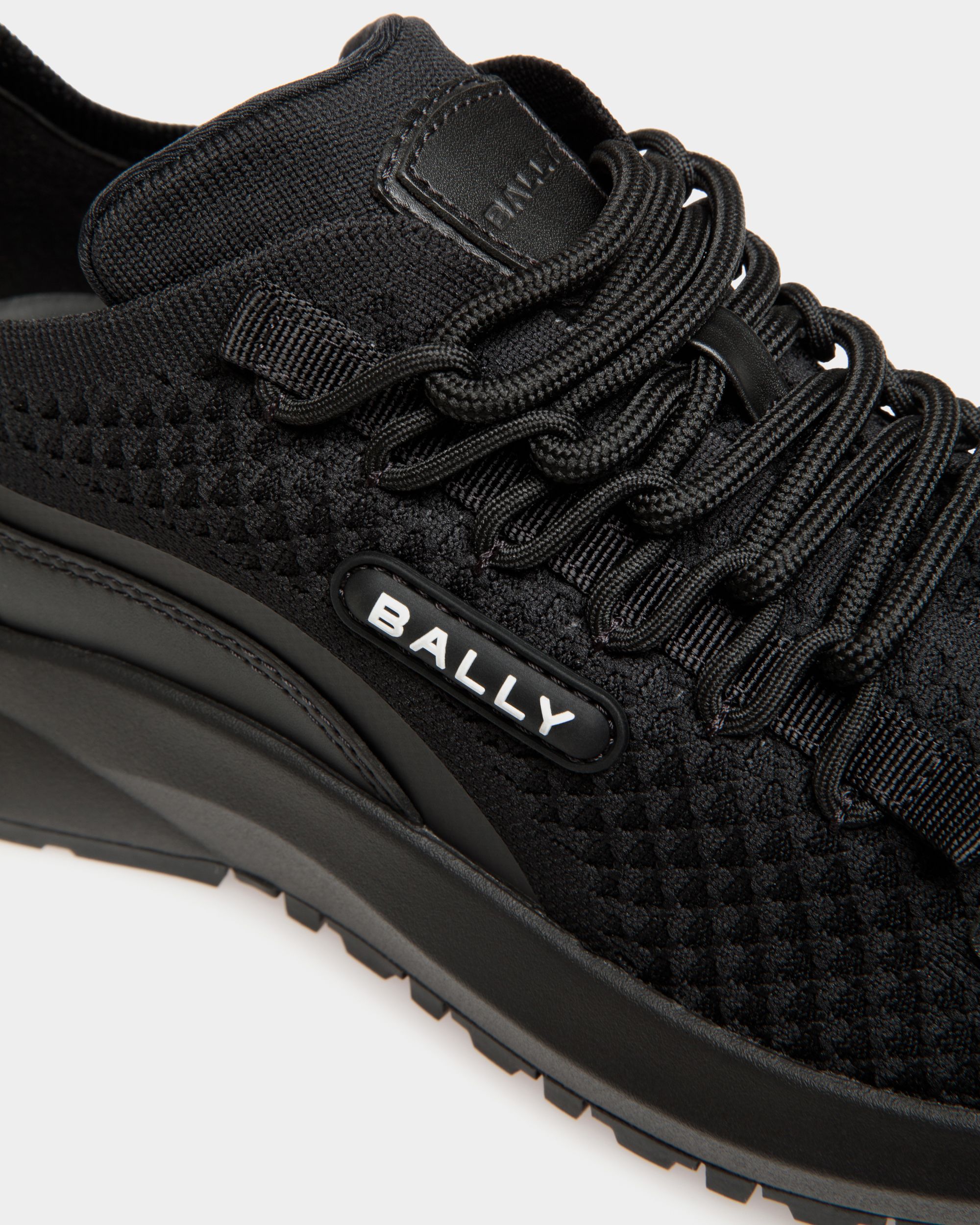 Outline Sneaker Aus Schwarzem Strickgewebe - Herren - Bally - 05