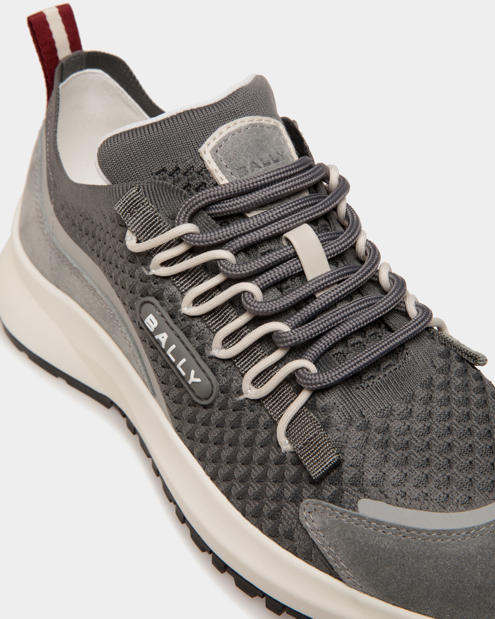 Outline Sneaker Aus Strickgewebe In Light Grey - Herren - Bally - 05
